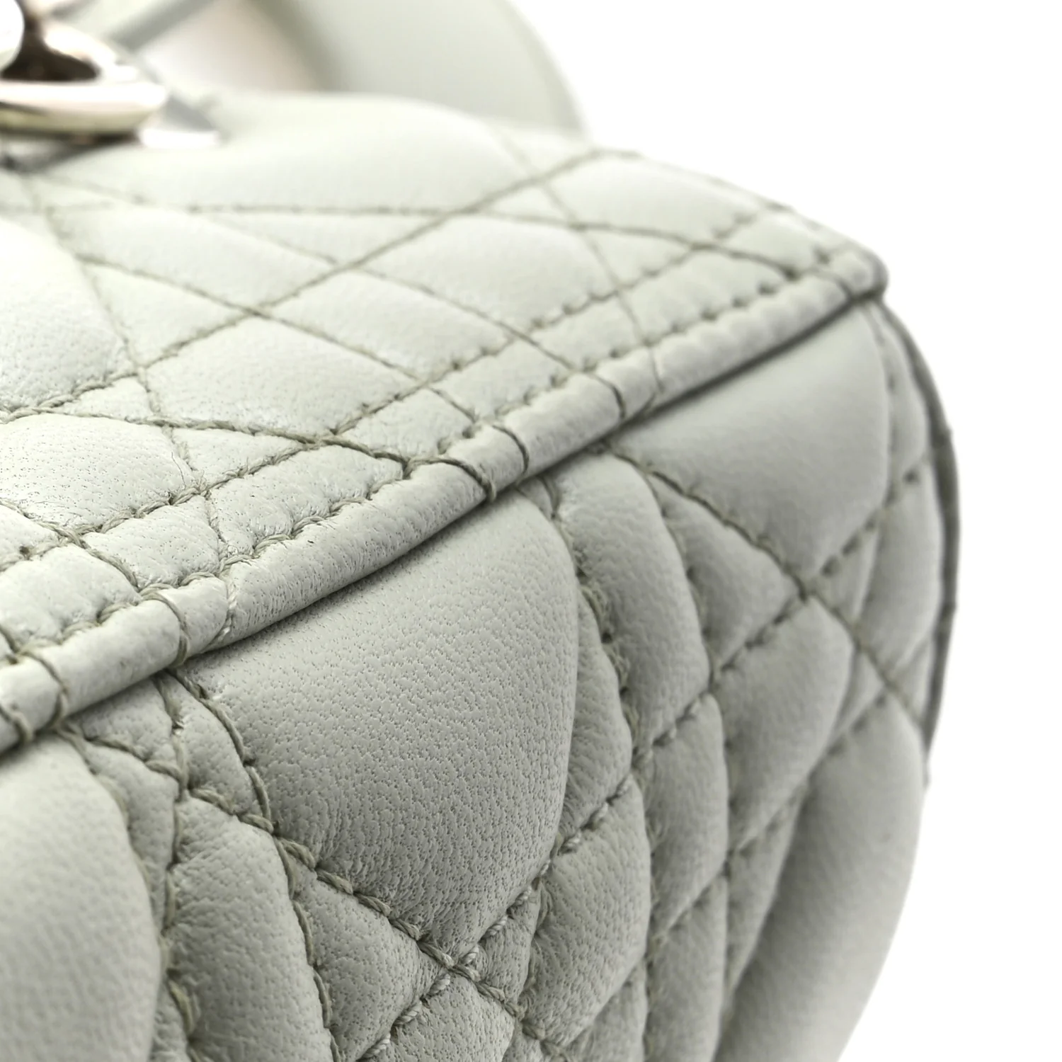 Lambskin Cannage Medium Lady Dior Green - Image 17
