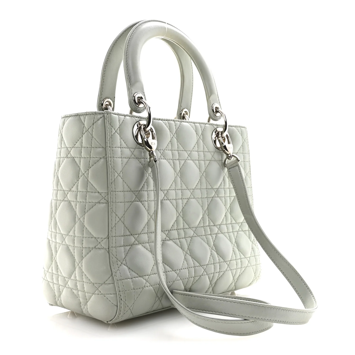 Lambskin Cannage Medium Lady Dior Green - Image 3