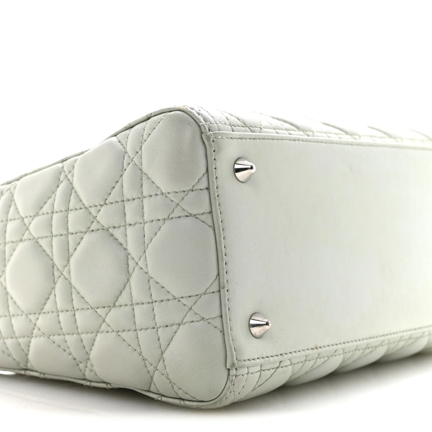 Lambskin Cannage Medium Lady Dior Green - Image 9