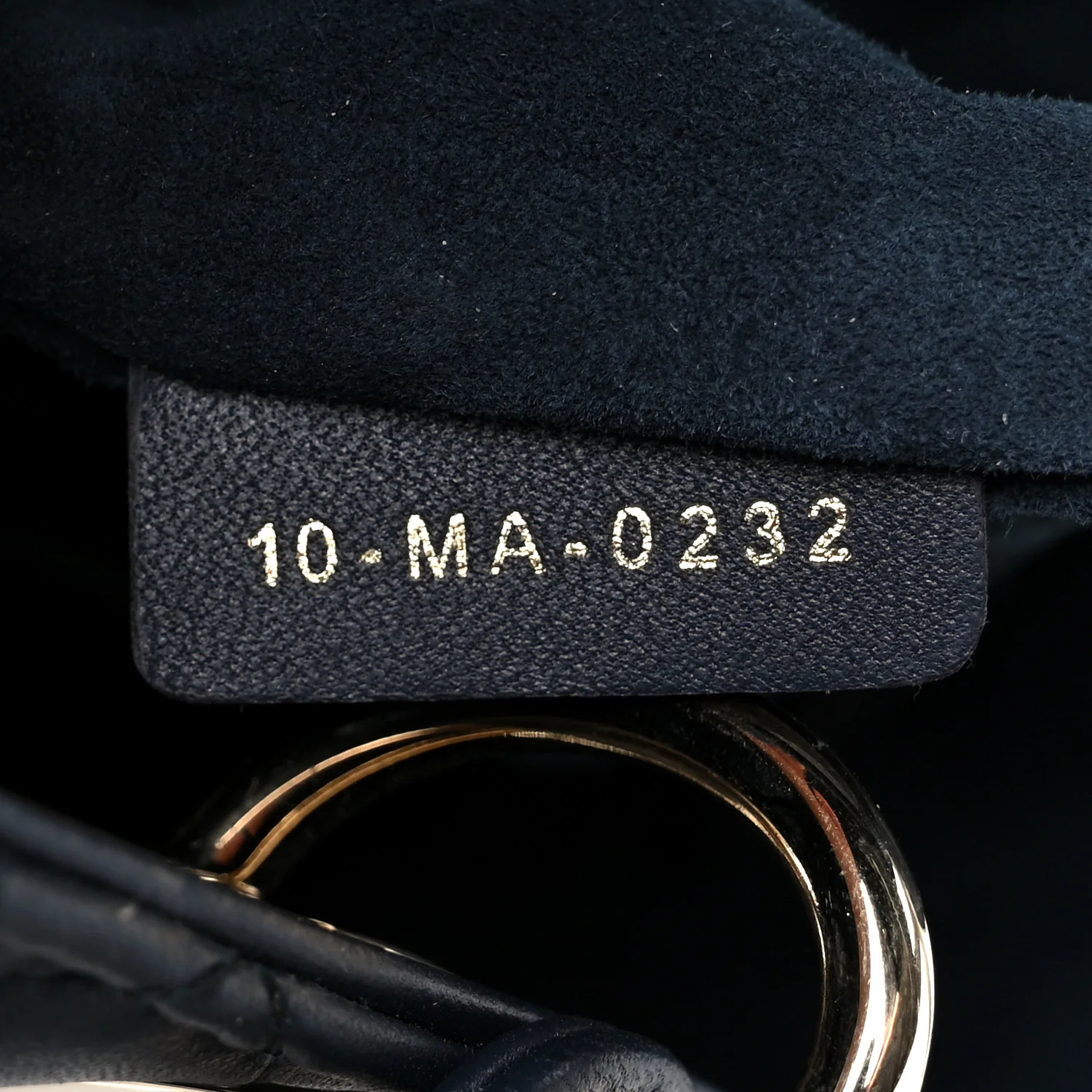 Lambskin Cannage Medium Lady Dior Navy Blue - Image 7