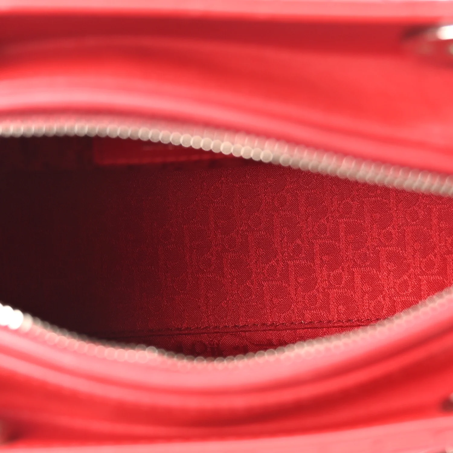 Lambskin Cannage Medium Lady Dior Red - Image 5