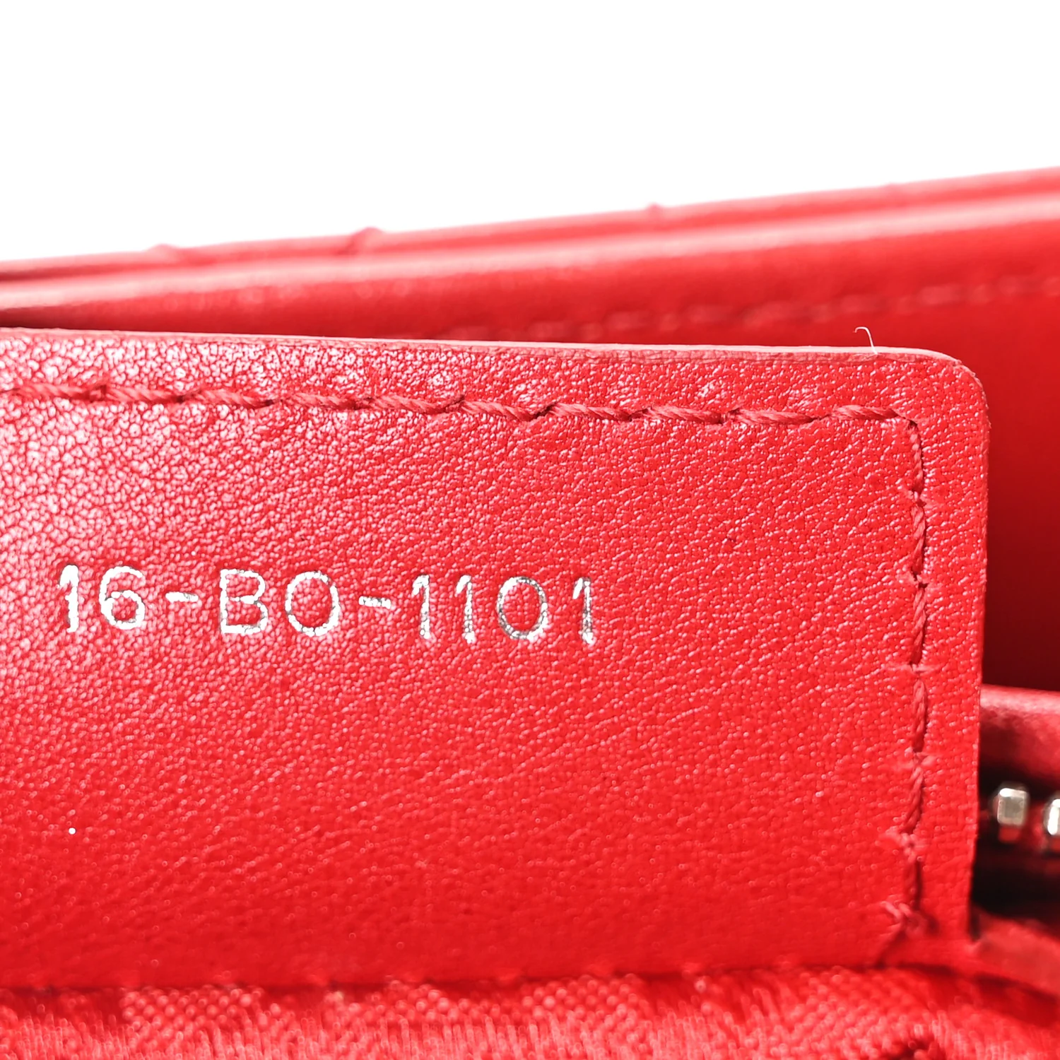Lambskin Cannage Medium Lady Dior Red - Image 7