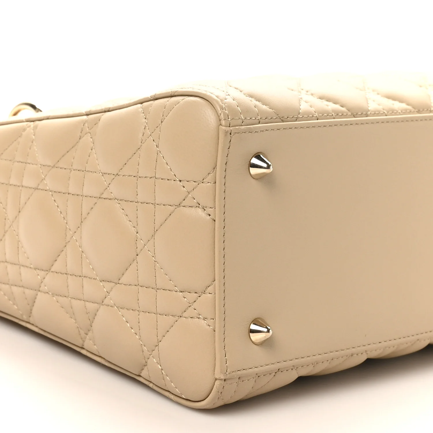 Lambskin Cannage Medium Lady Dior Sand - Image 8