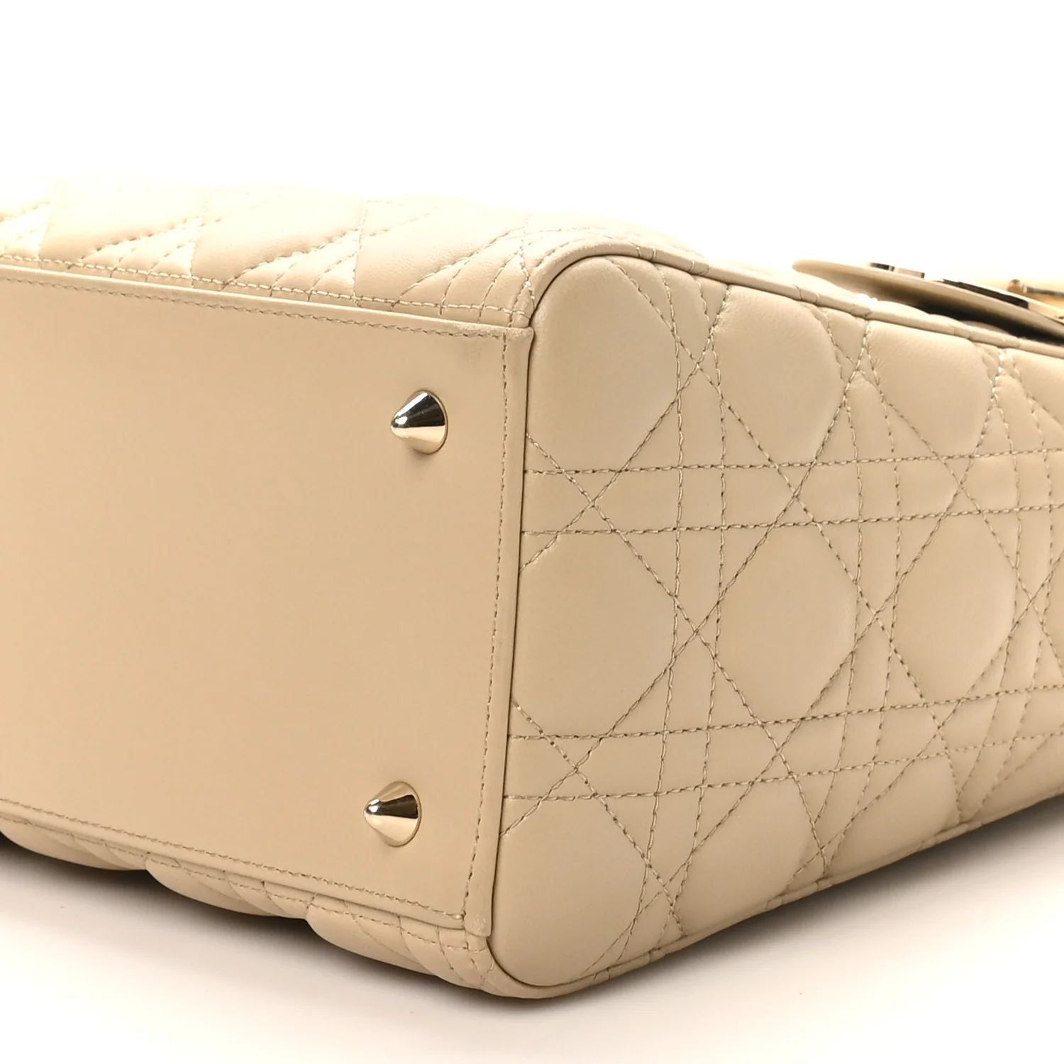 Lambskin Cannage Medium Lady Dior Sand - Image 9