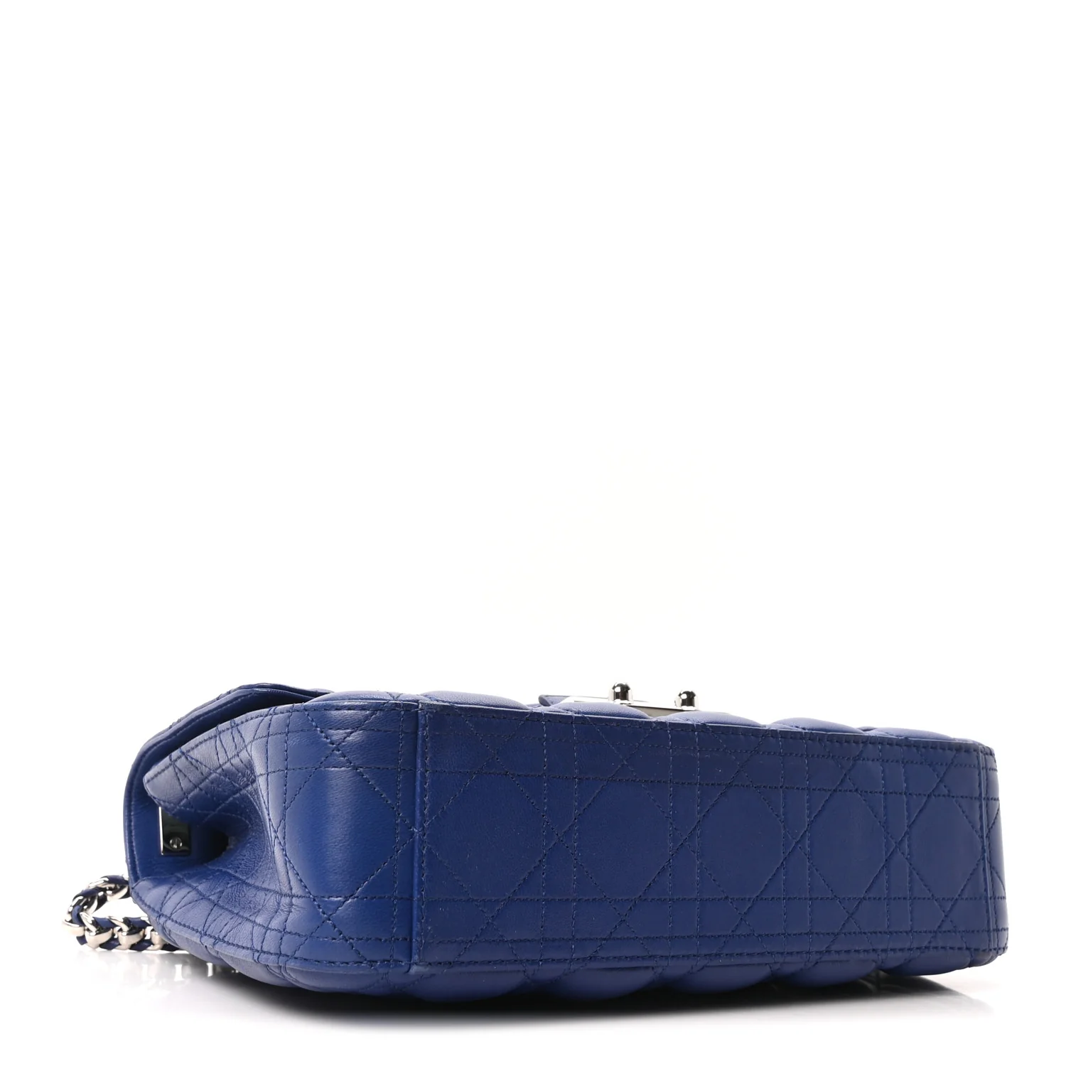 Lambskin Cannage Medium Miss Dior Flap Blue - Image 4