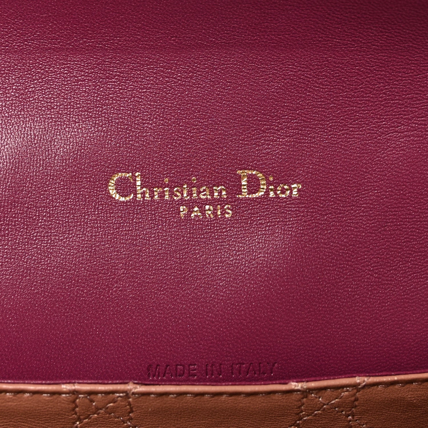 Lambskin Cannage Medium Miss Dior Flap Fuchsia - Image 6