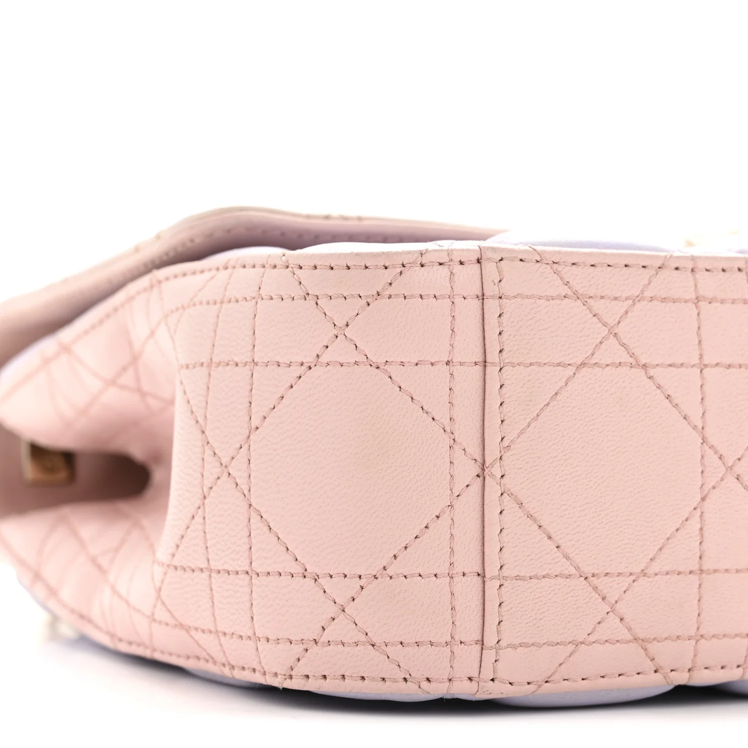 Lambskin Cannage Medium Miss Dior Flap Purple Beige - Image 10
