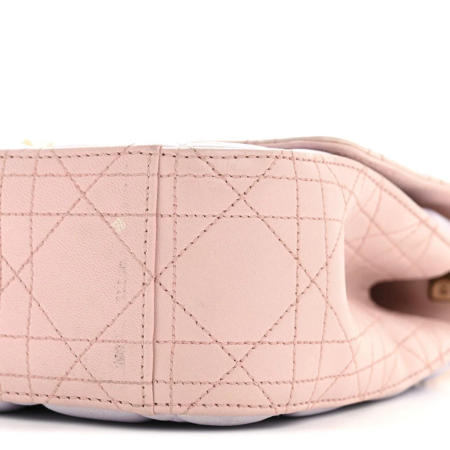 Lambskin Cannage Medium Miss Dior Flap Purple Beige - Image 11