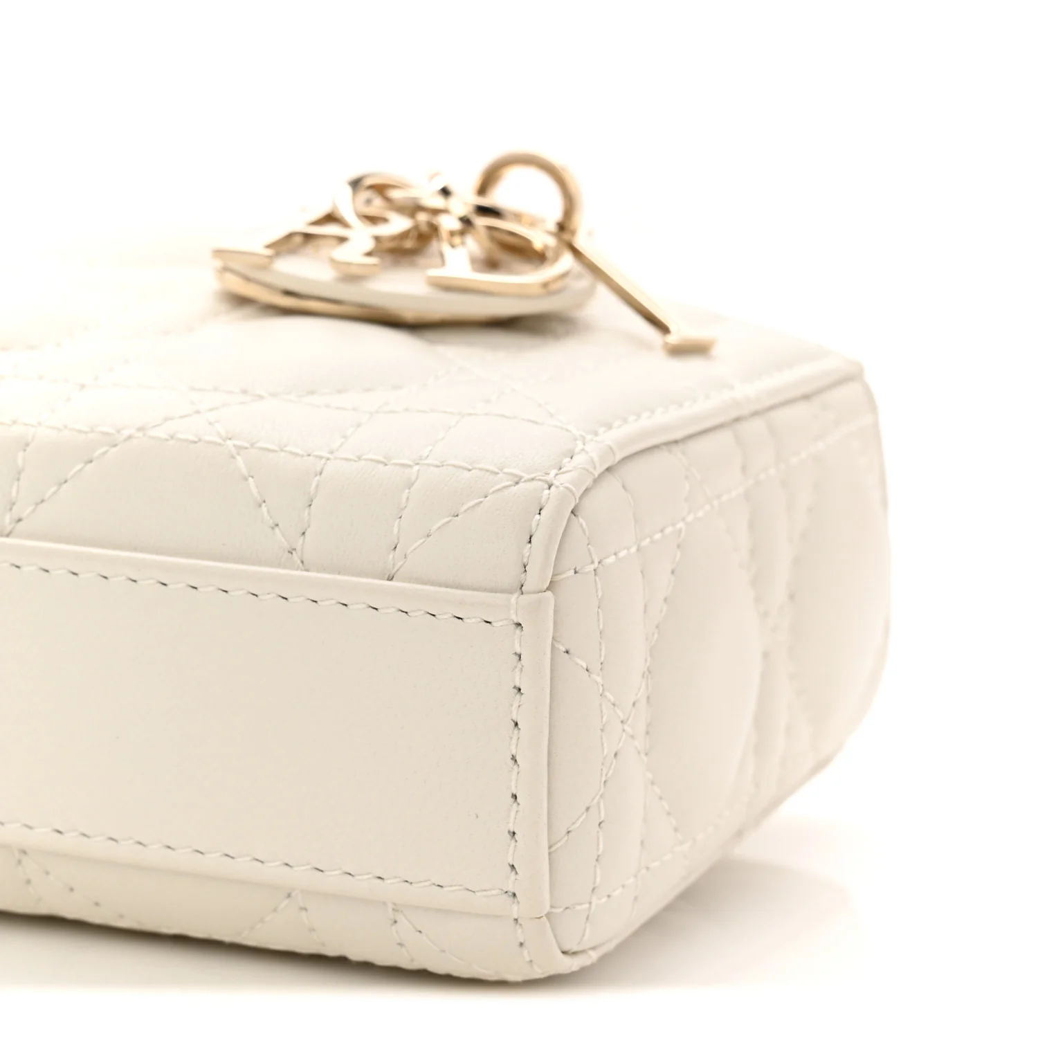 Lambskin Cannage Micro Lady D-Joy Latte - Image 10