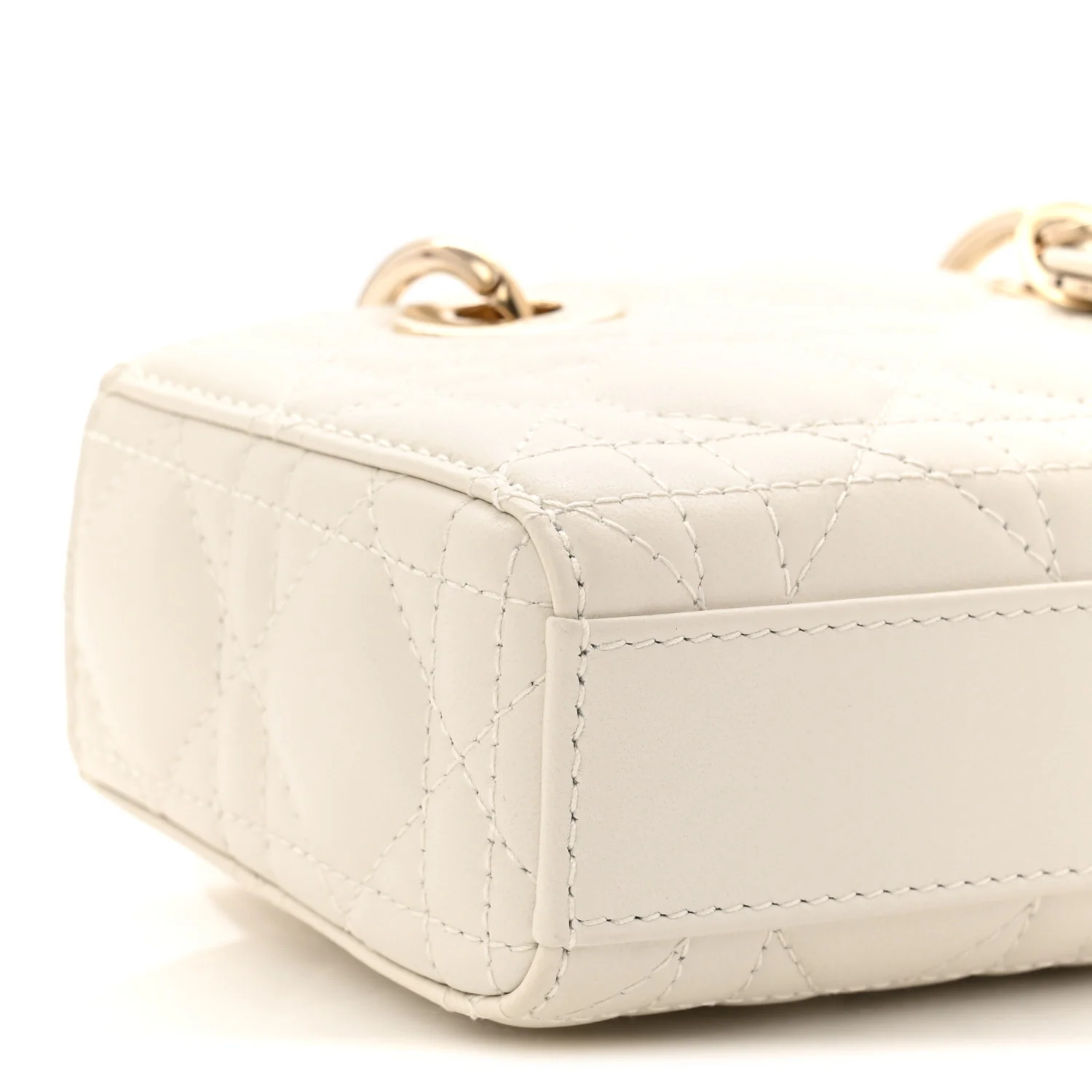 Lambskin Cannage Micro Lady D-Joy Latte - Image 9