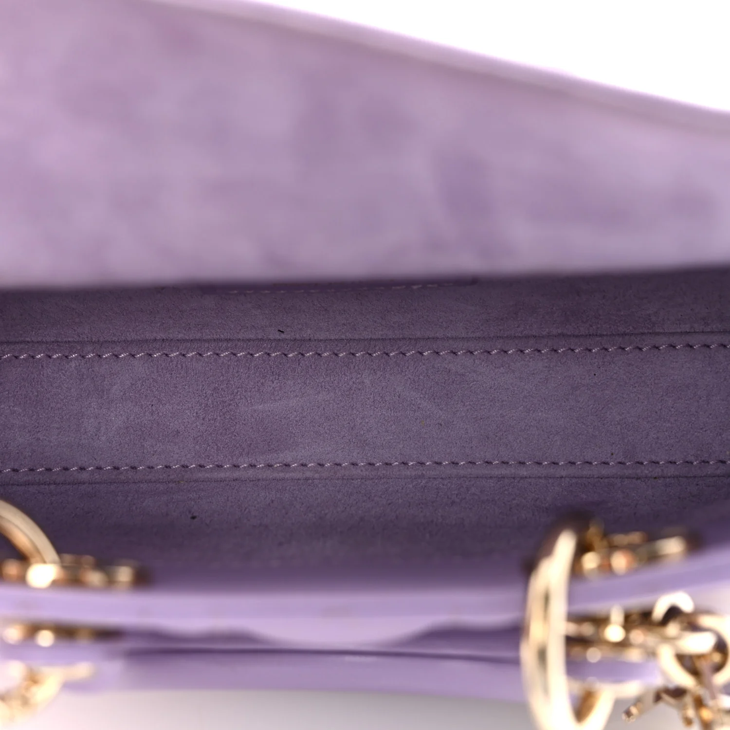 Lambskin Cannage Micro Lady D-Joy Lilas - Image 5
