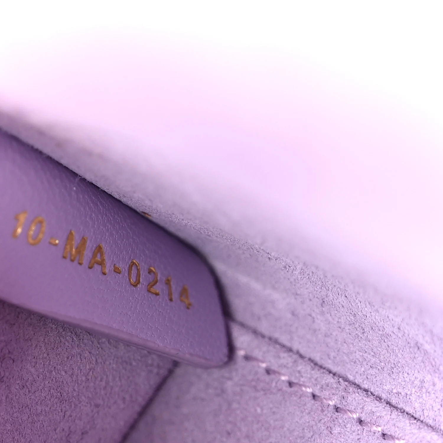 Lambskin Cannage Micro Lady D-Joy Lilas - Image 7