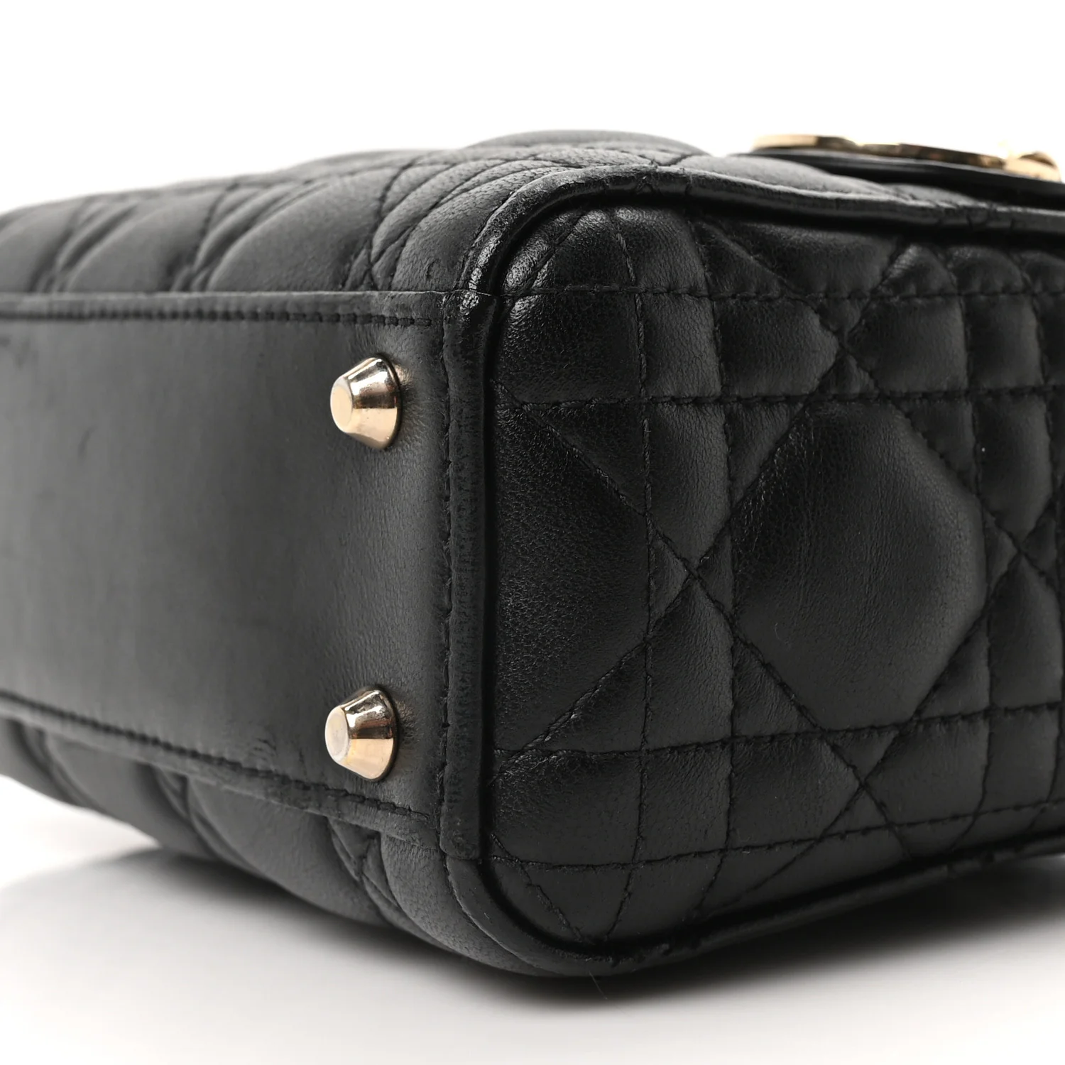 Lambskin Cannage Mini Lady Dior Black - Image 9