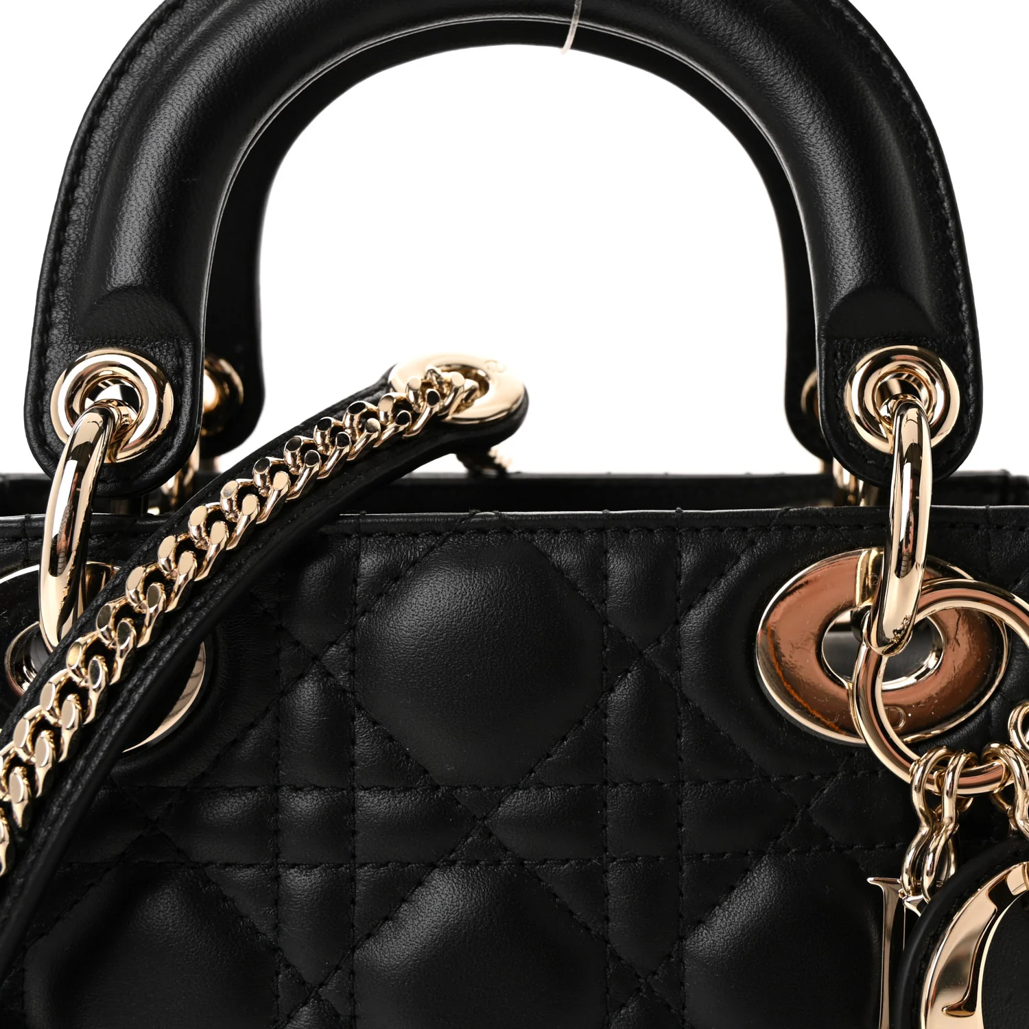 Lambskin Cannage Mini Lady Dior Black - Image 7