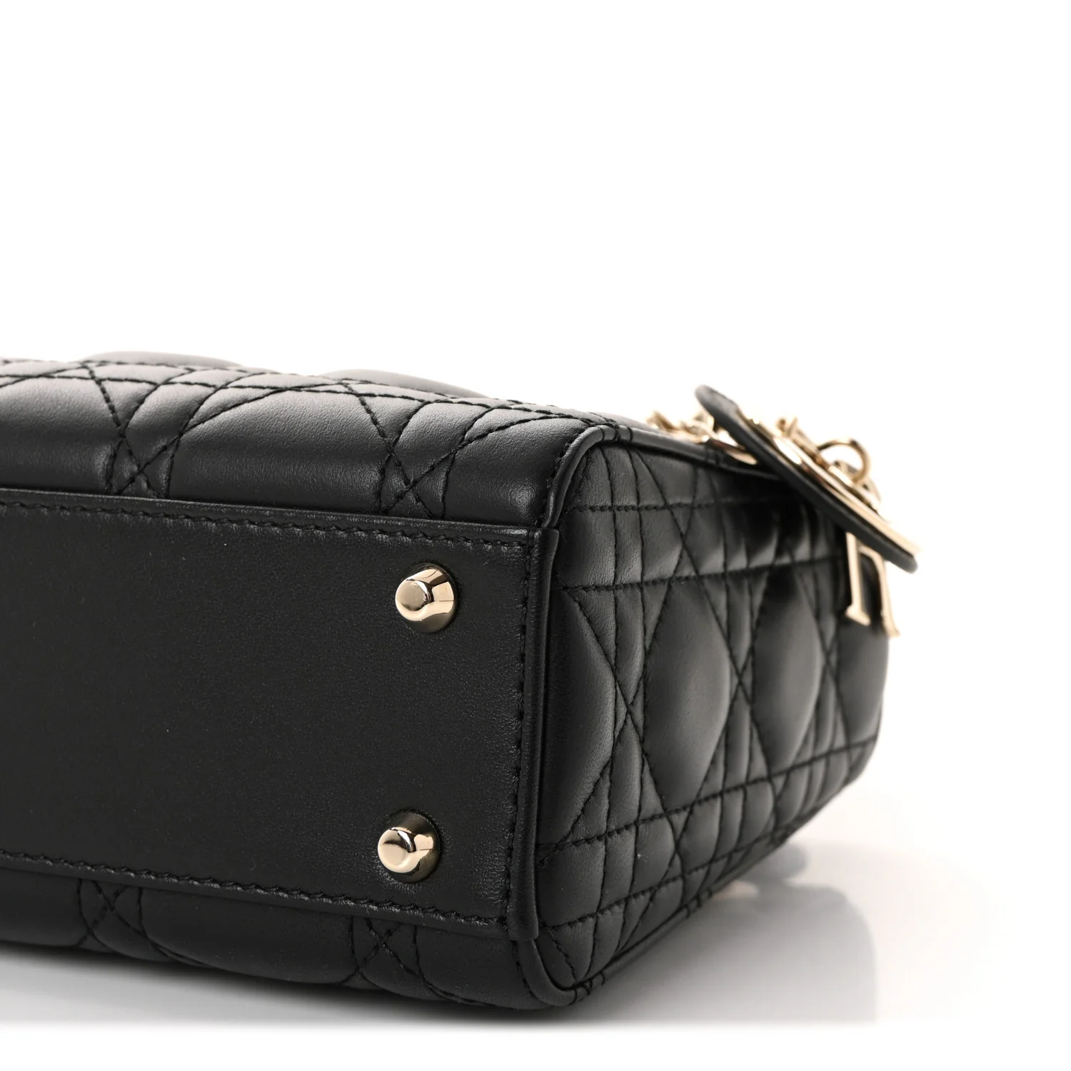 Lambskin Cannage Mini Lady Dior Black - Image 9
