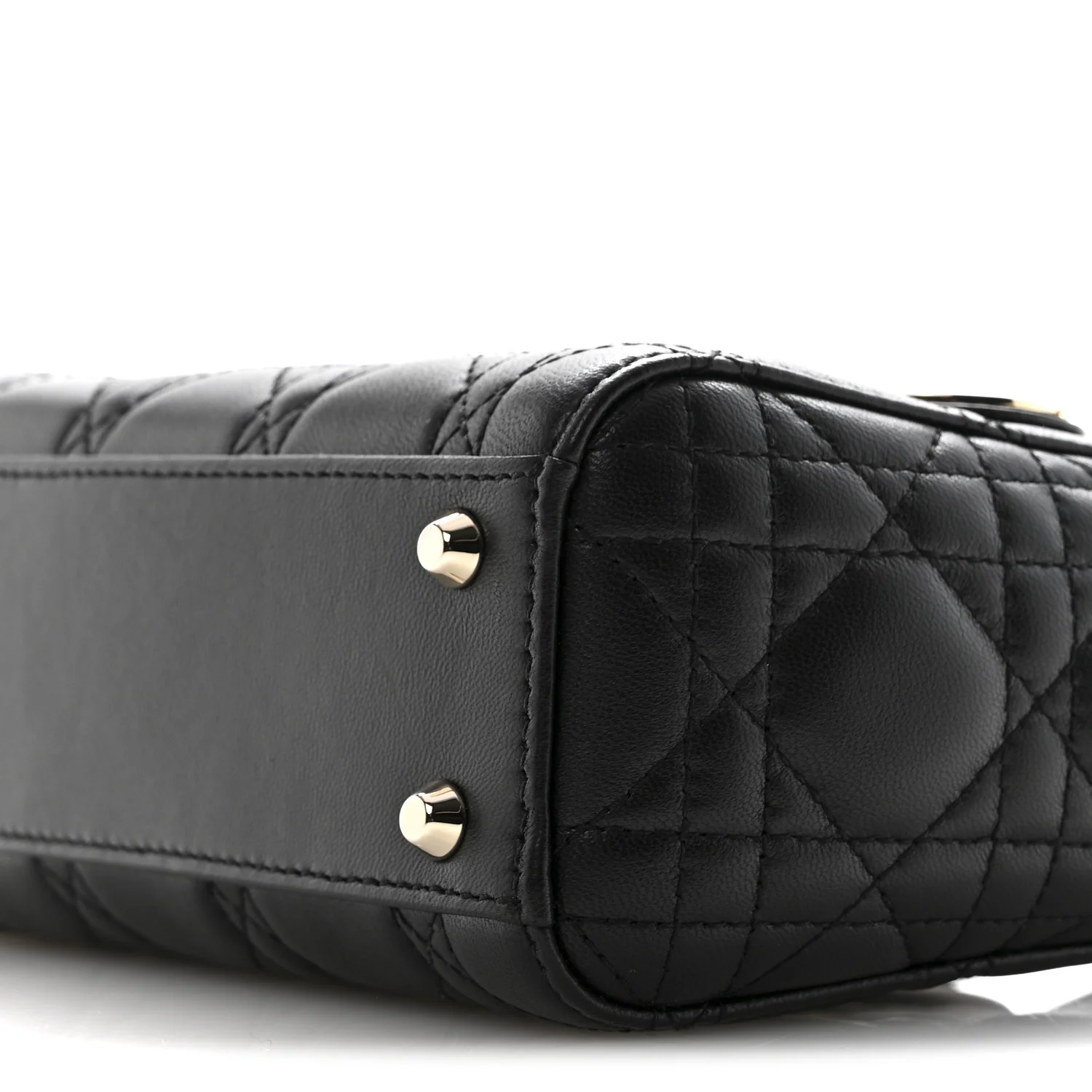 Lambskin Cannage Mini Lady Dior Black - Image 10