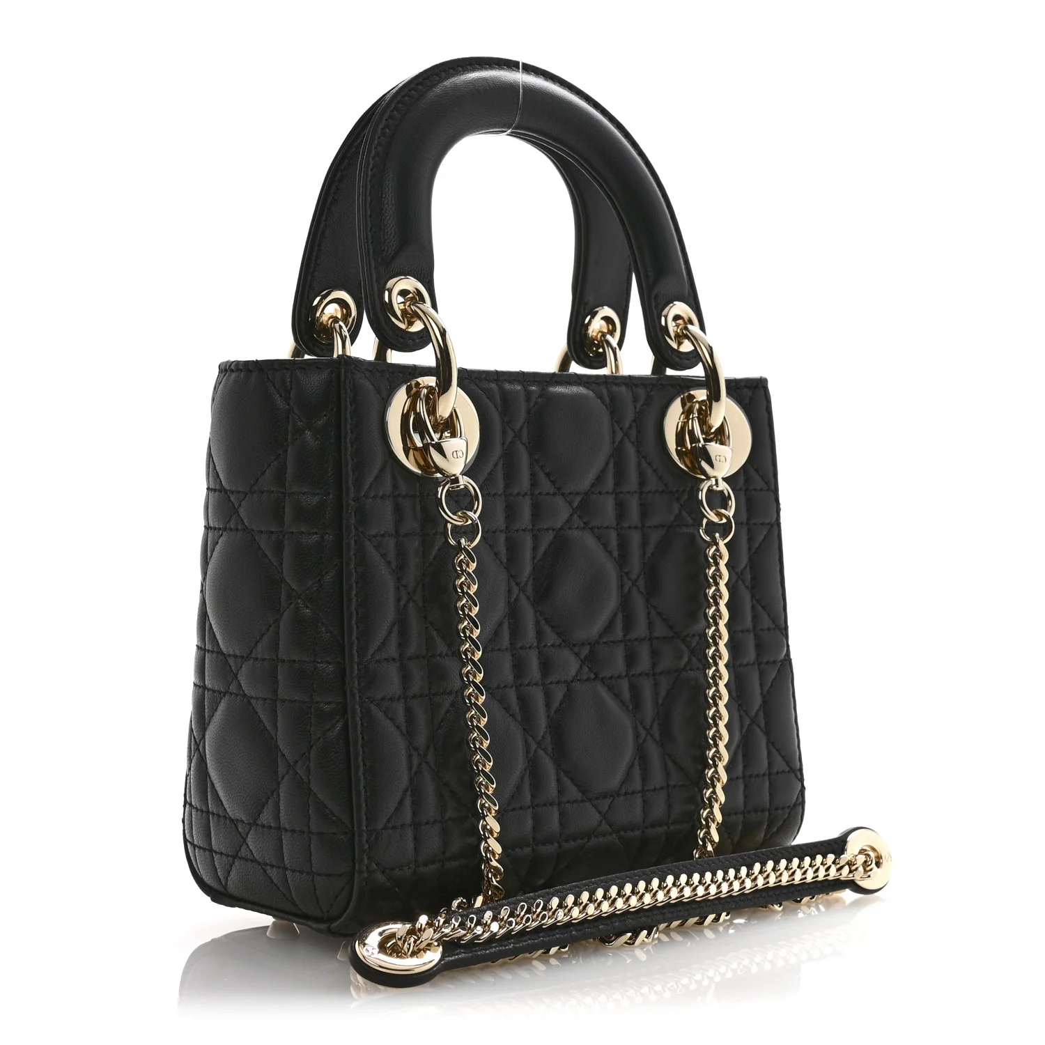 Lambskin Cannage Mini Lady Dior Black - Image 3