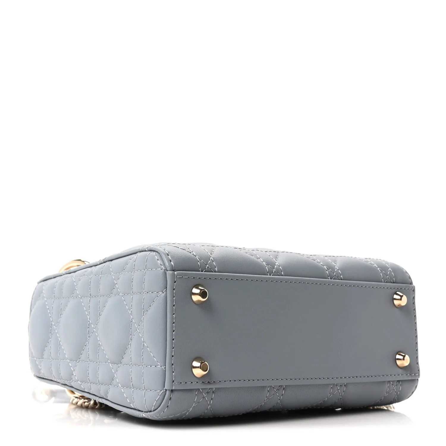 Lambskin Cannage Mini Lady Dior Cloud Blue - Image 4