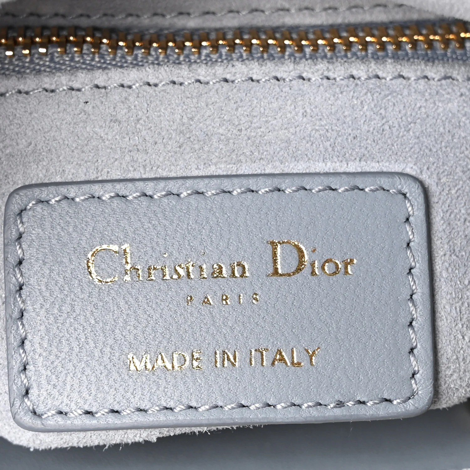 Lambskin Cannage Mini Lady Dior Cloud Blue - Image 6