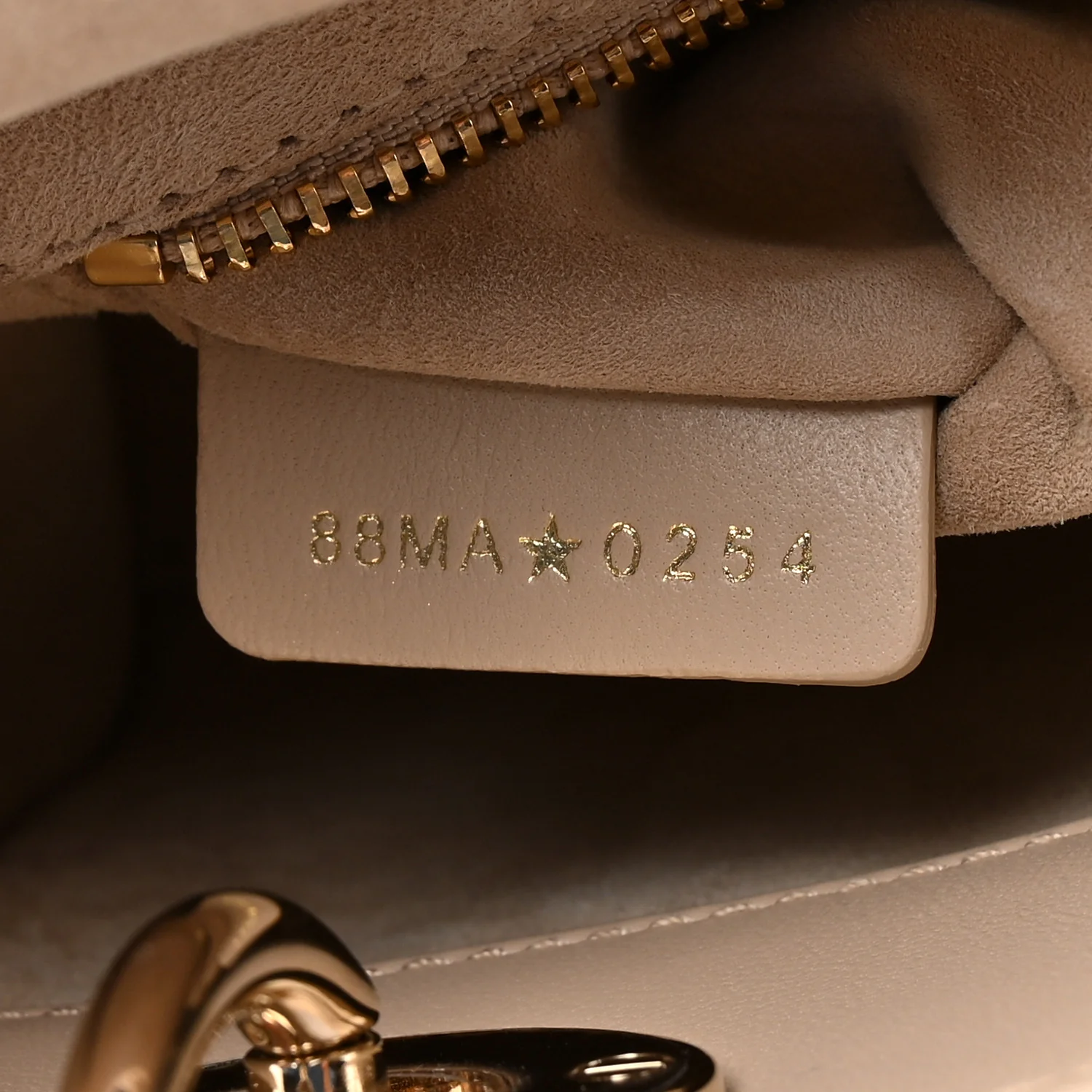 Lambskin Cannage Mini Lady Dior Powder Beige - Image 7