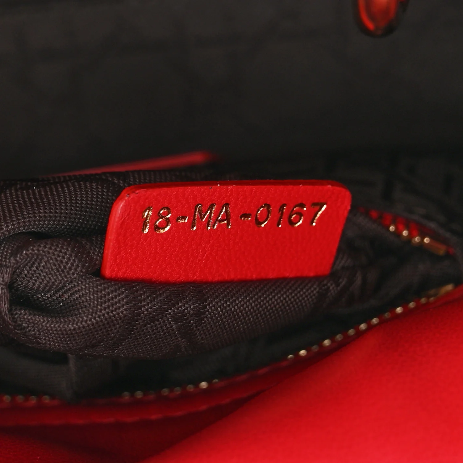 Lambskin Cannage Mini Lady Dior Red - Image 7