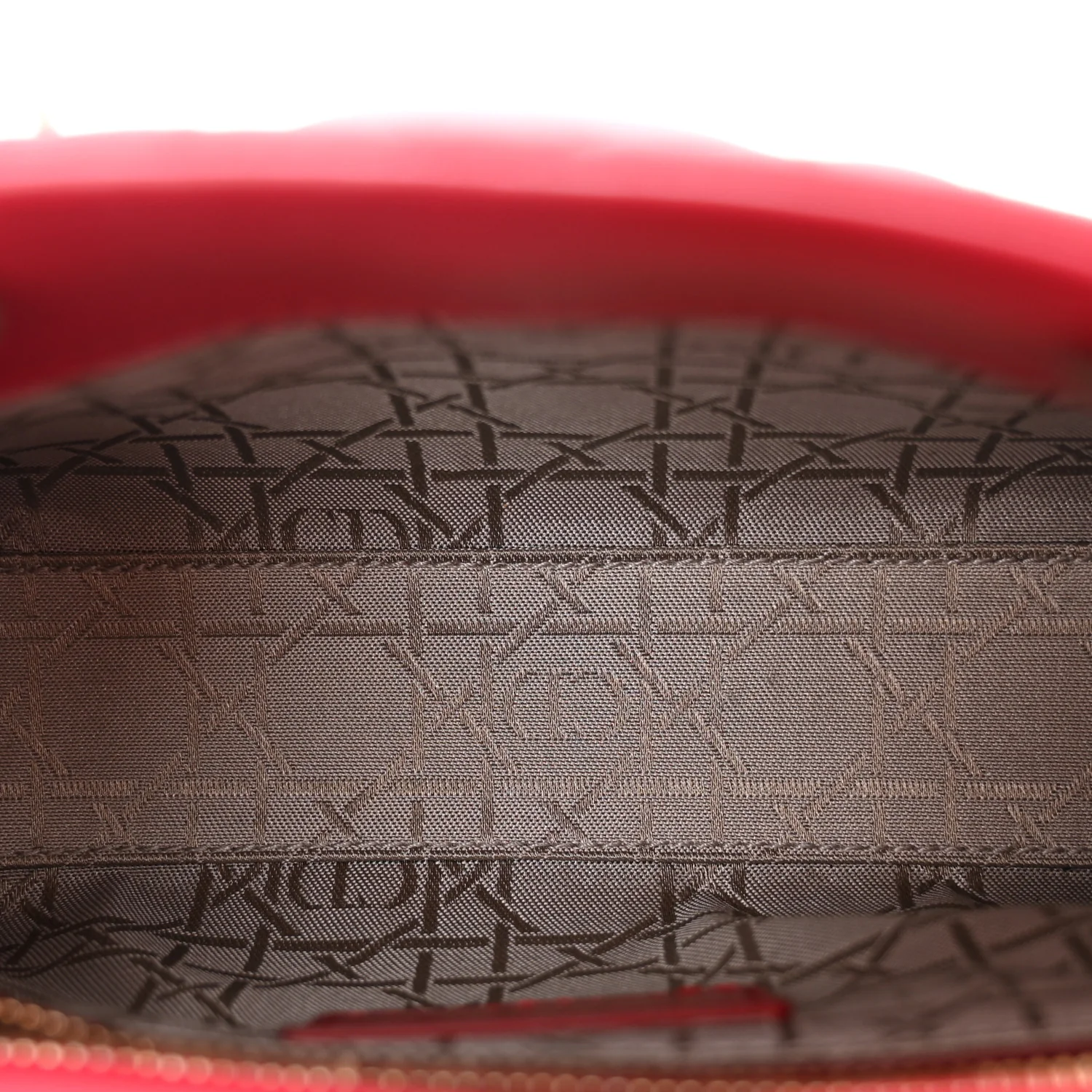 Lambskin Cannage Mini Lady Dior Red - Image 5