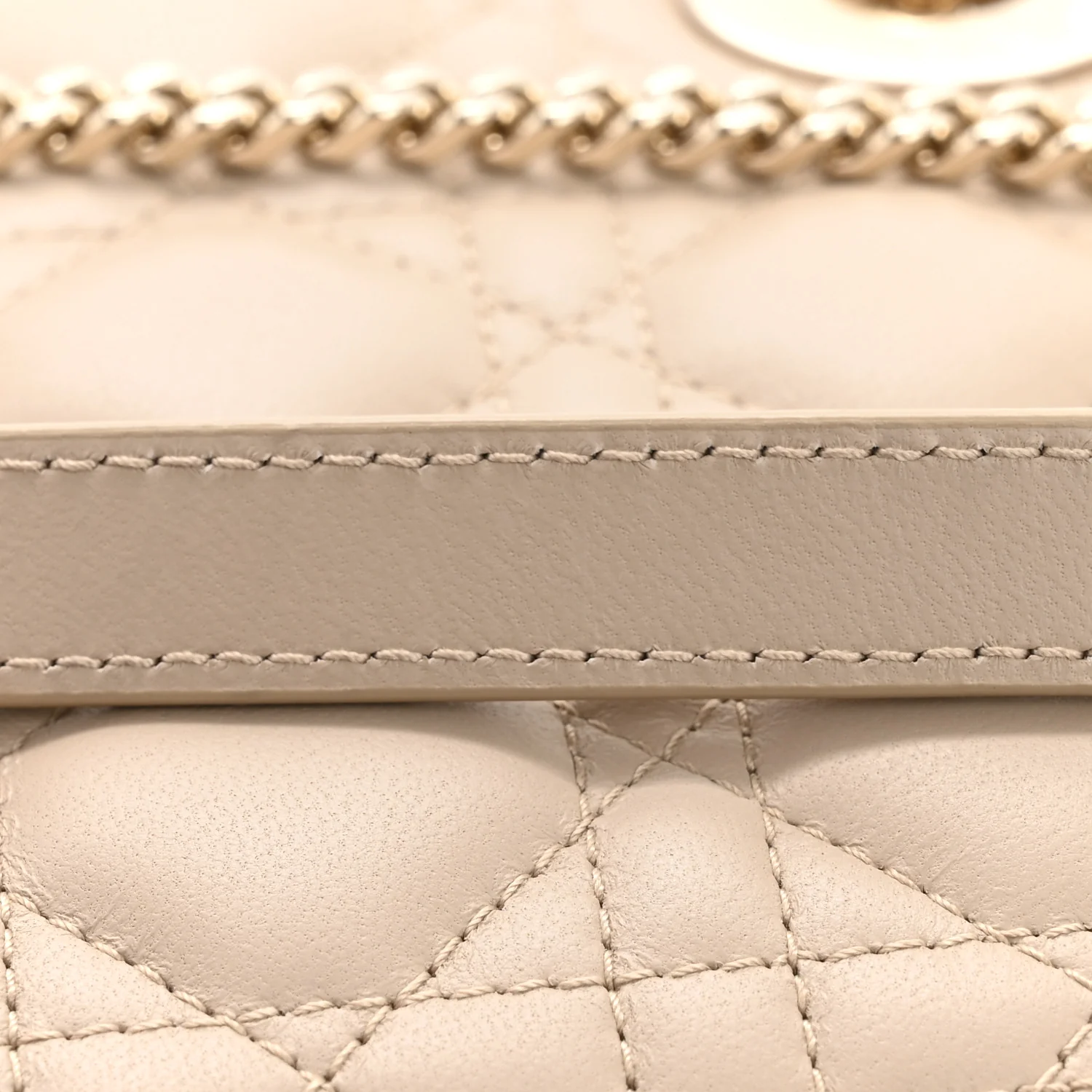 Lambskin Cannage Mini Lady Dior Sand - Image 13