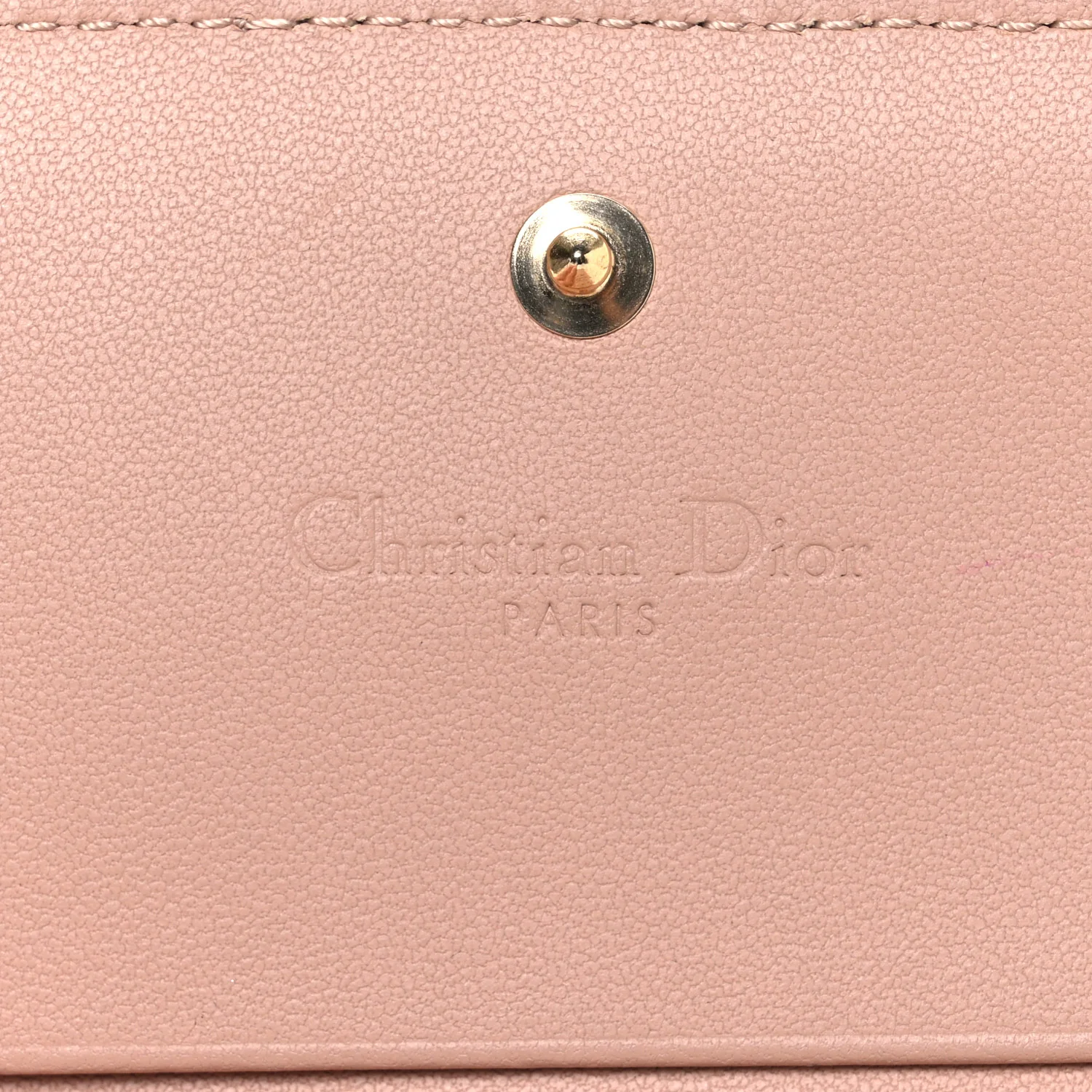 Lambskin Cannage Mini Lady Dior Wallet Rose Des Vents - Image 6