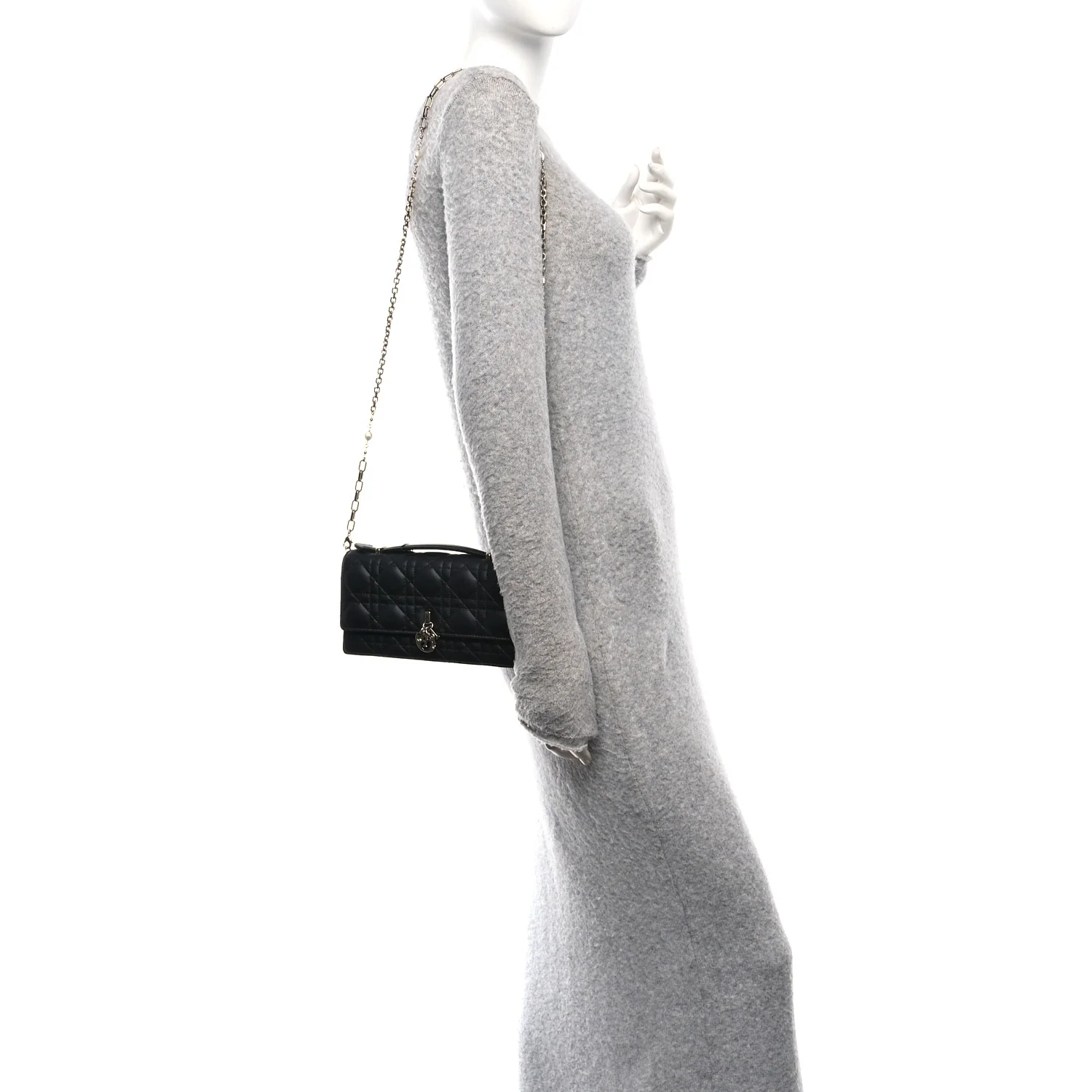 Lambskin Cannage Mini My Dior Bag Black - Image 2