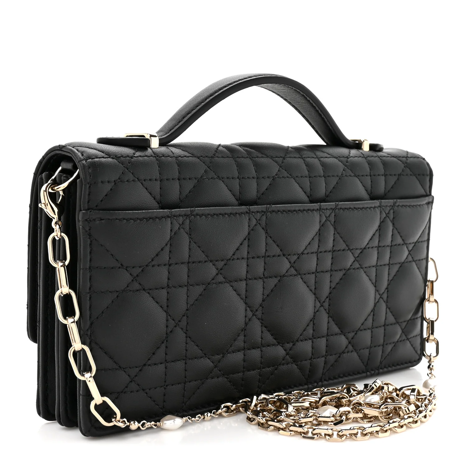 Lambskin Cannage Mini My Dior Bag Black - Image 3