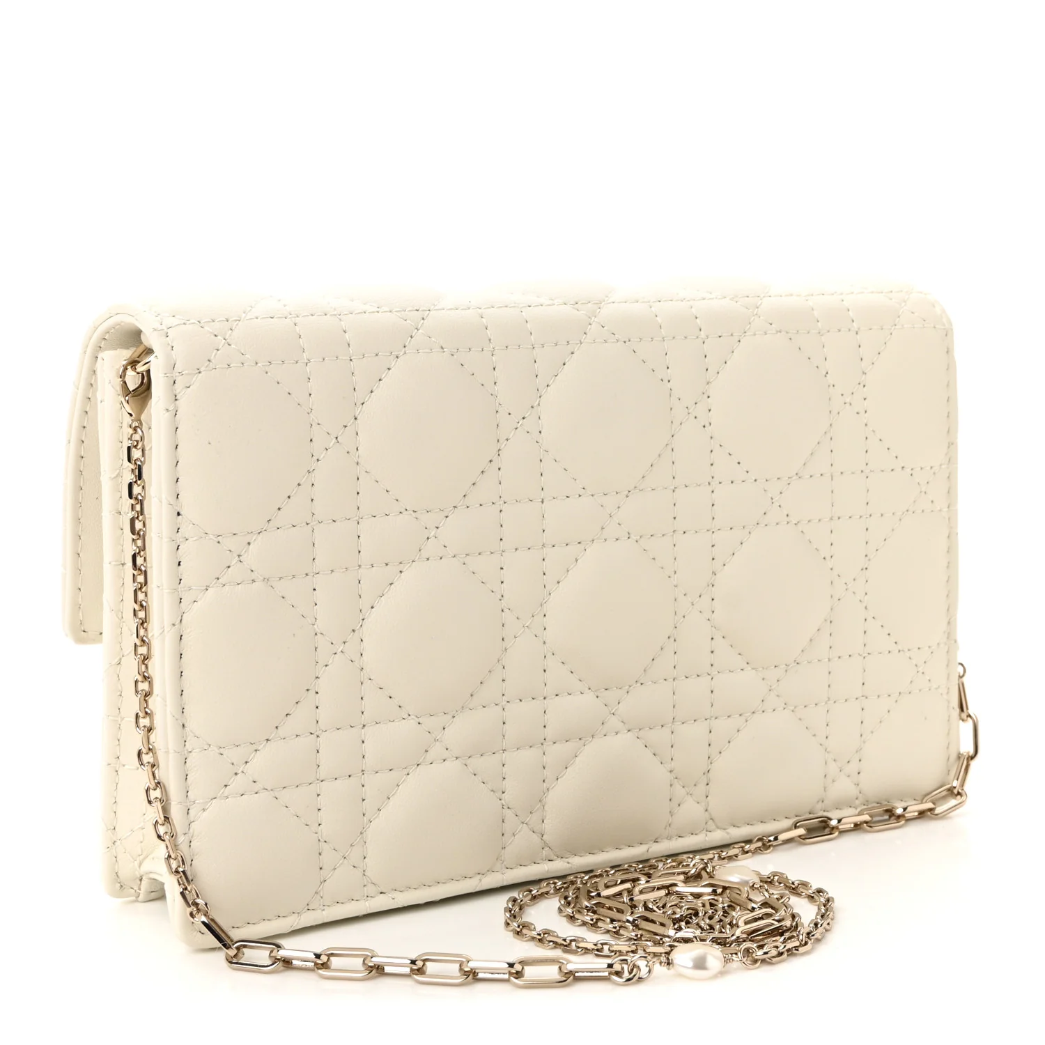 Lambskin Cannage Miss Dior Chain Pouch Latte - Image 3