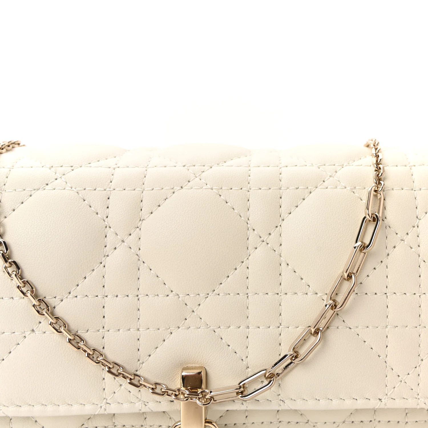 Lambskin Cannage Miss Dior Chain Pouch Latte - Image 8