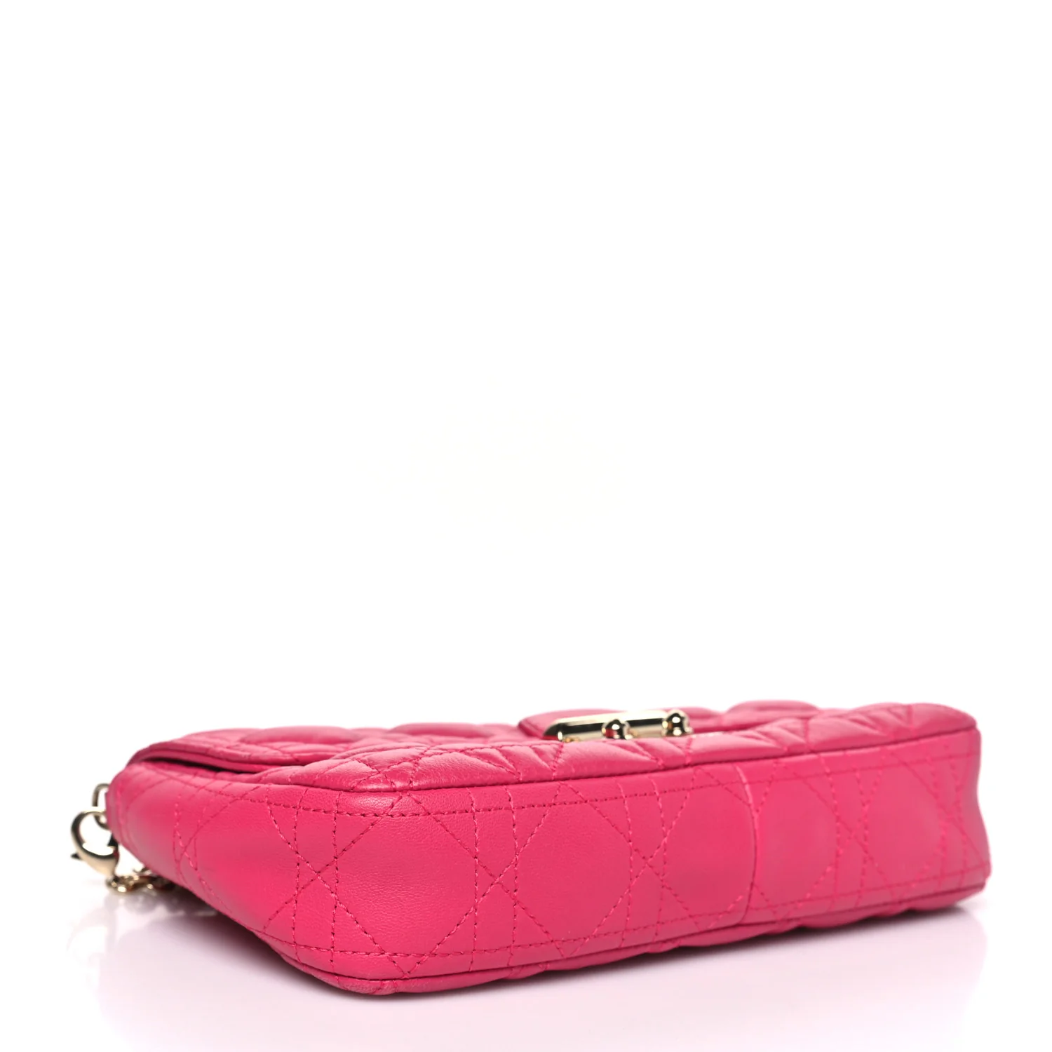 Lambskin Cannage Miss Dior Promenade Pouch Fuchsia - Image 4