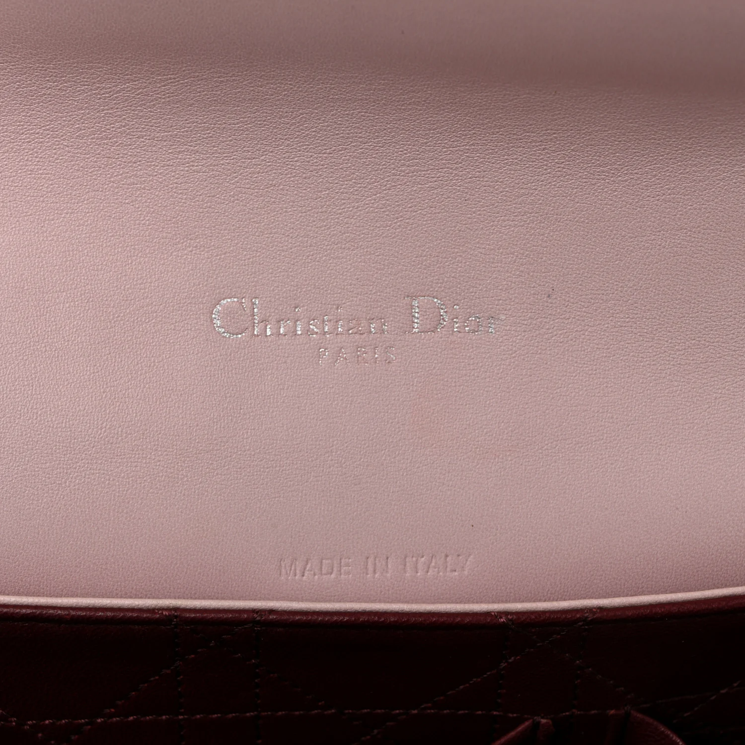 Lambskin Cannage Miss Dior Promenade Pouch Pink - Image 6