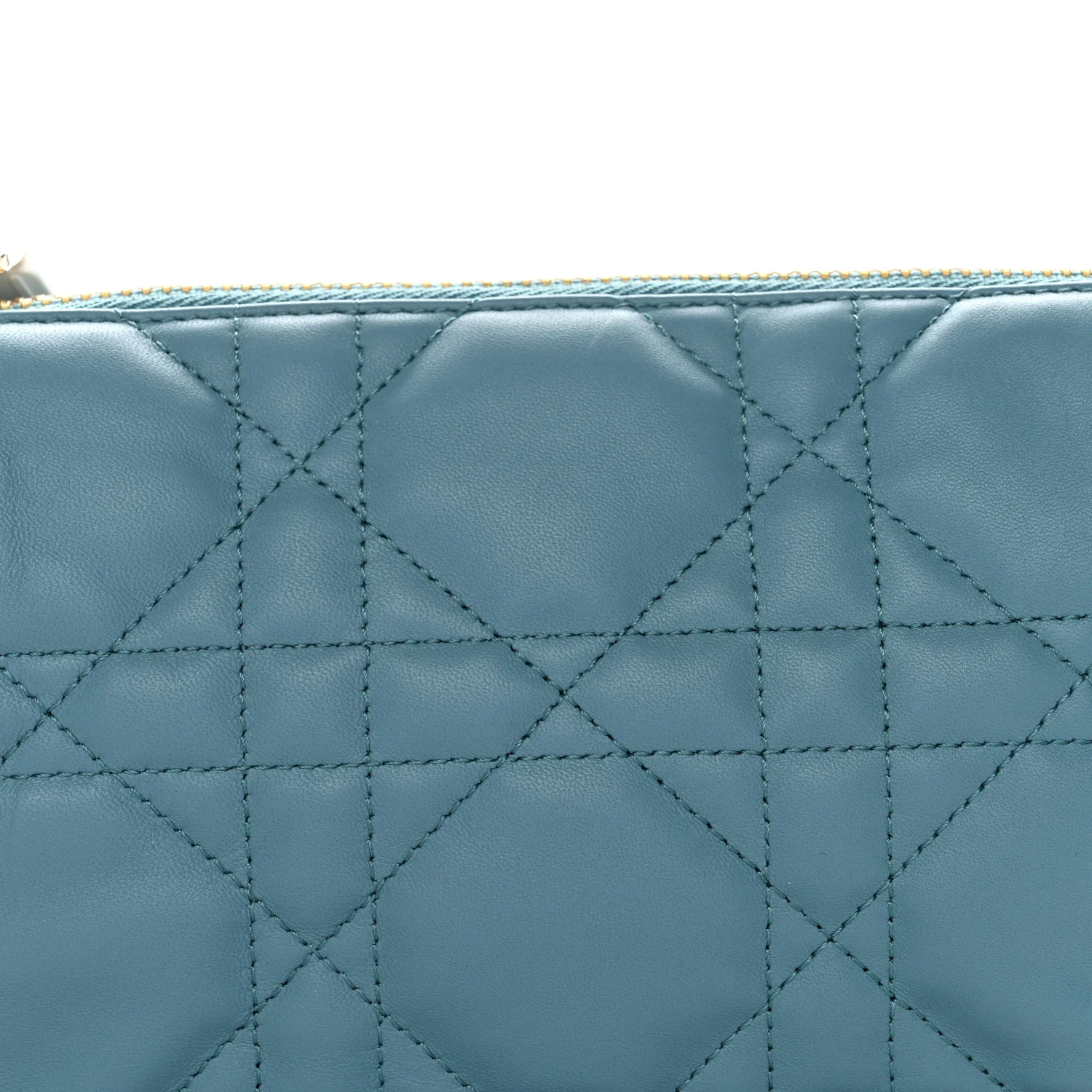 Lambskin Cannage Small Dior Vibe Hobo Bag Cloud Blue - Image 8