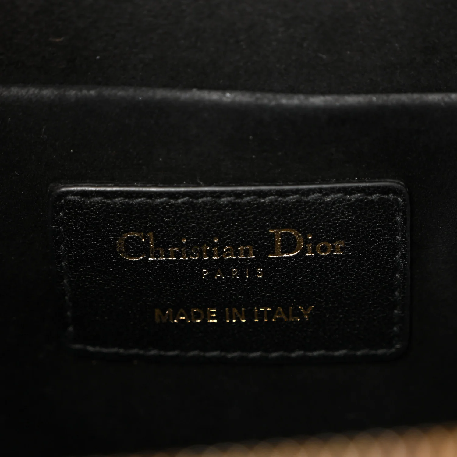 Lambskin Cannage Small Diortravel Vanity Case Black - Image 6