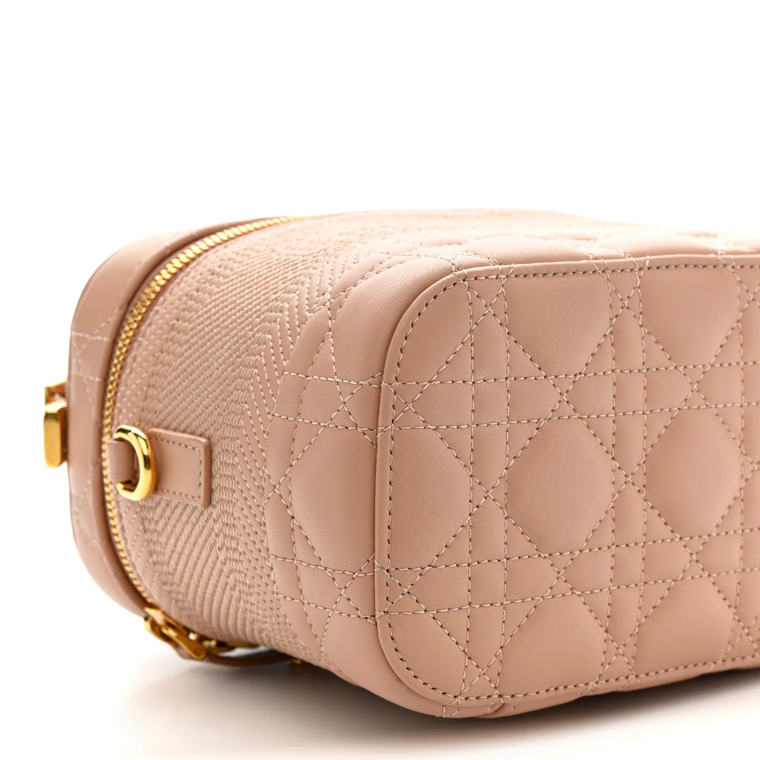 Lambskin Cannage Small Diortravel Vanity Case Rose Des Vents - Image 8