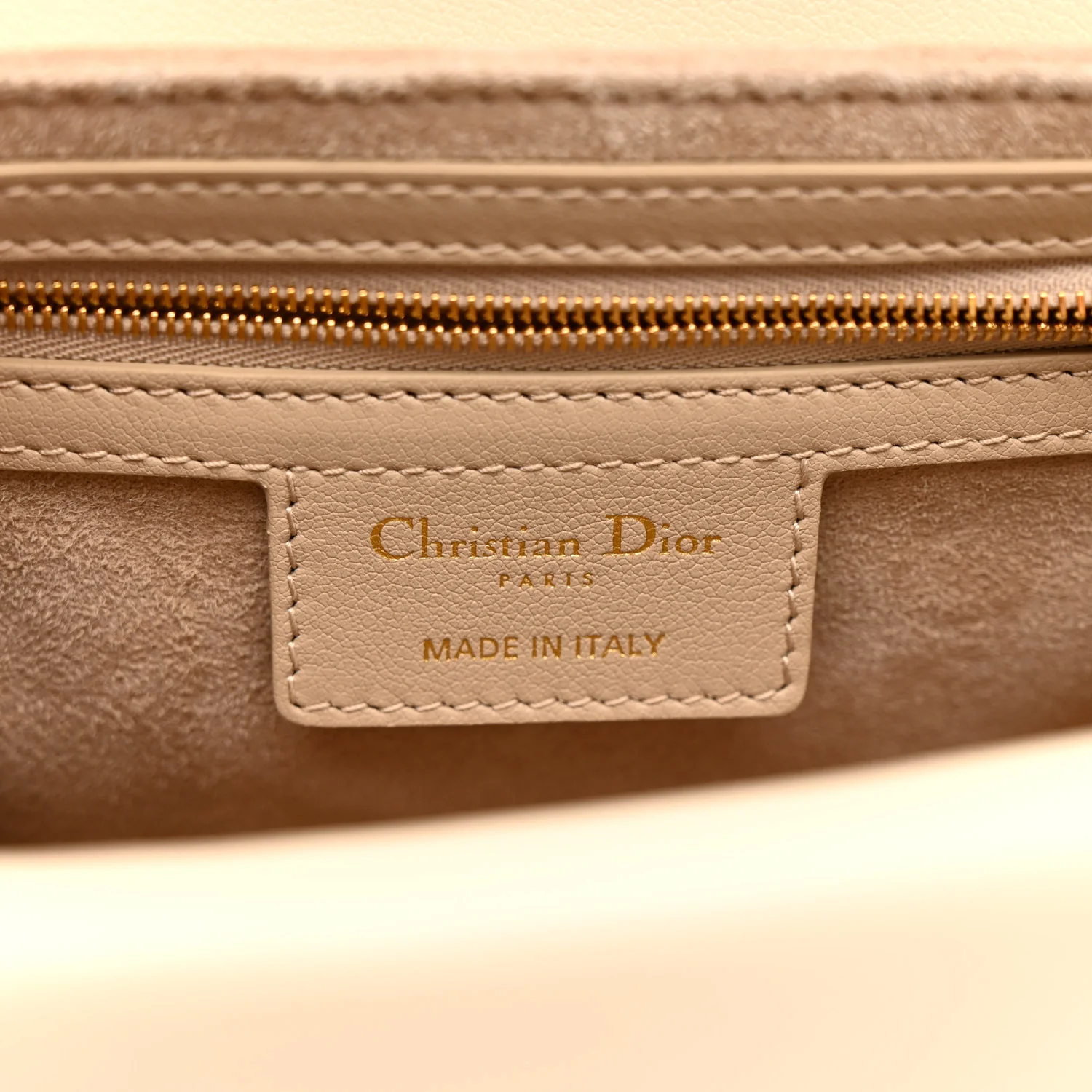 Lambskin Cannage Small Jolie Top Handle Bag Powder Beige Latte - Image 6