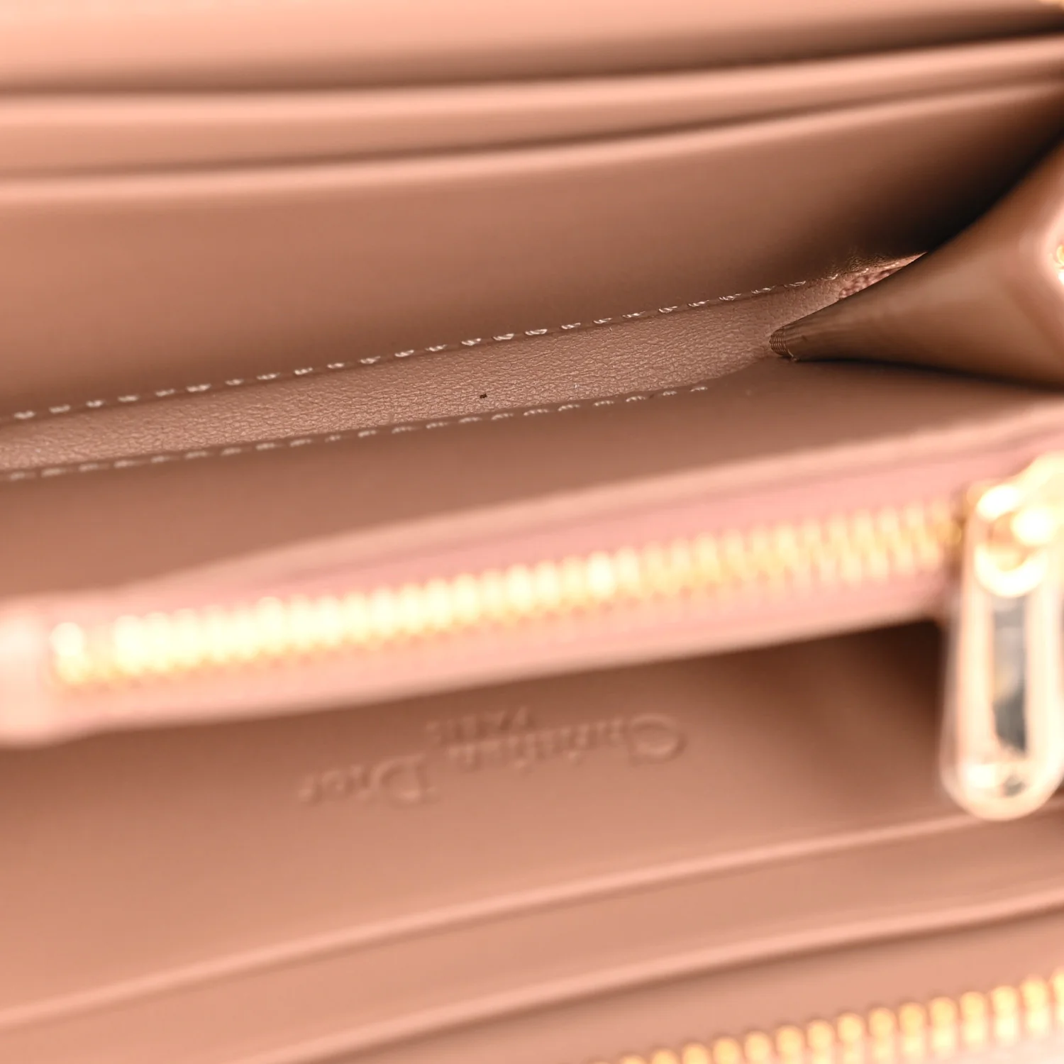 Lambskin Cannage Small Lady Dior Voyageur Coin Purse Rose Des Vents - Image 5