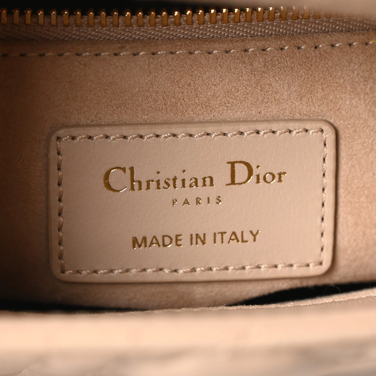 Lambskin Cannage Small My ABCDior Lady Dior Beige - Image 6