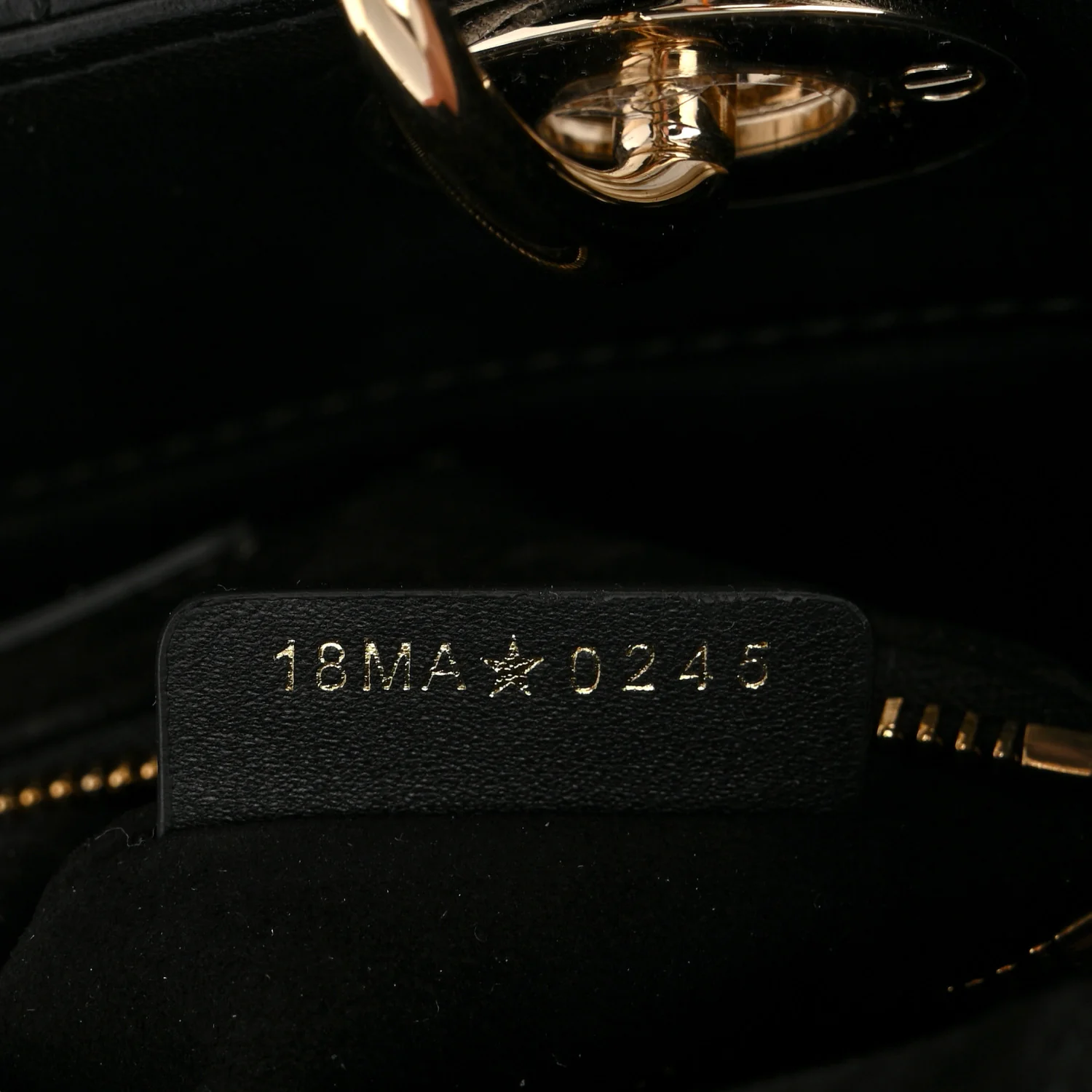 Lambskin Cannage Small My ABCDior Lady Dior Black - Image 7