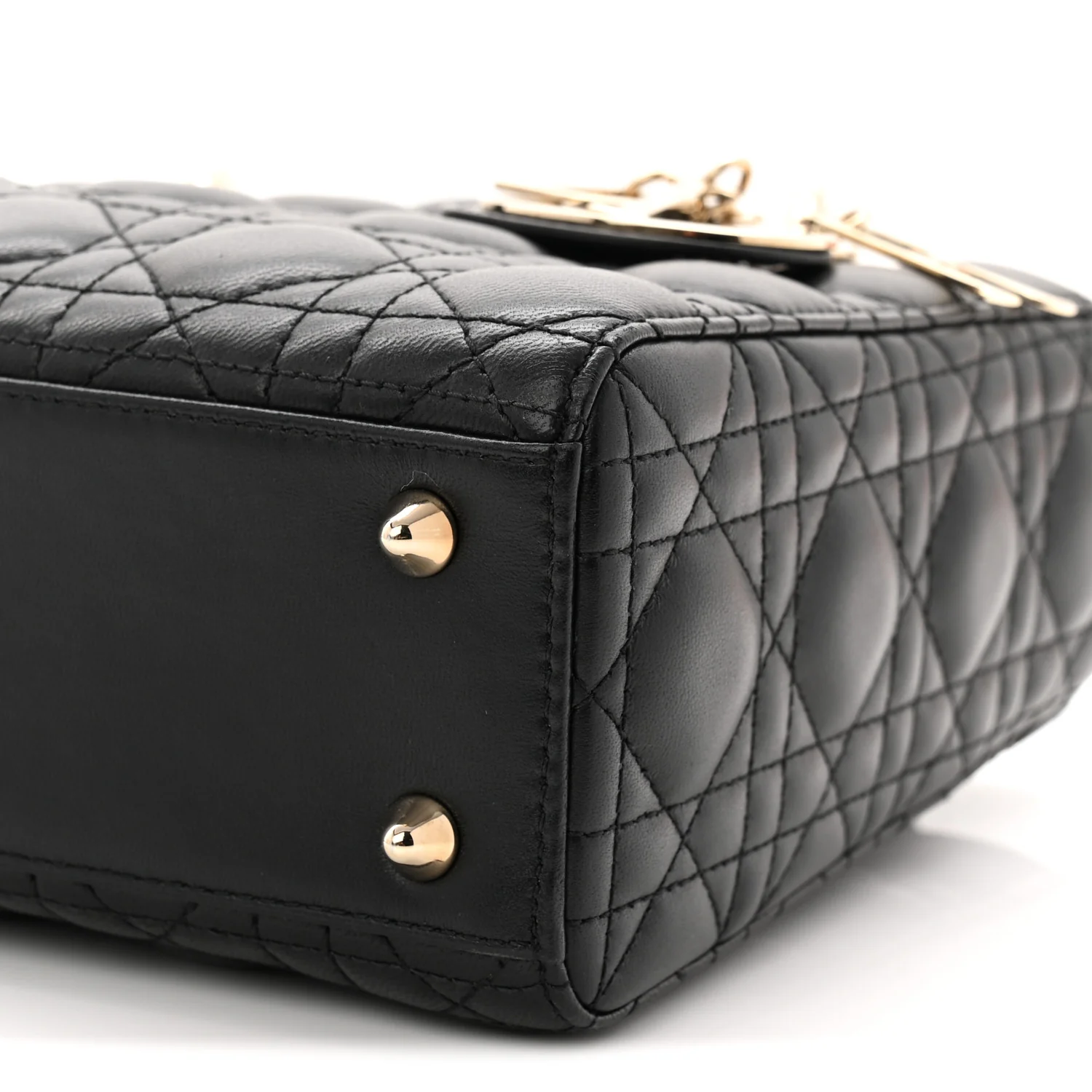 Lambskin Cannage Small My ABCDior Lady Dior Black - Image 10