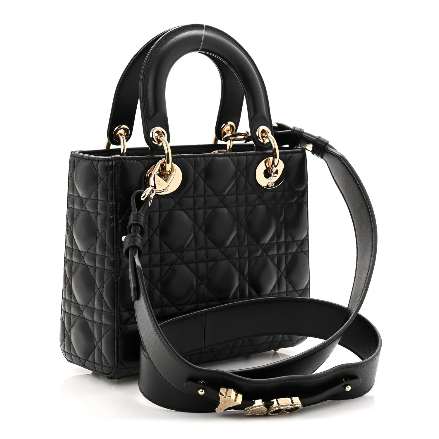 Lambskin Cannage Small My ABCDior Lady Dior Black - Image 3