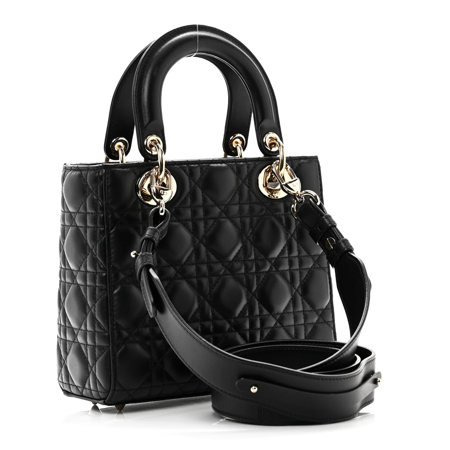 Lambskin Cannage Small My ABCDior Lady Dior Black - Image 3