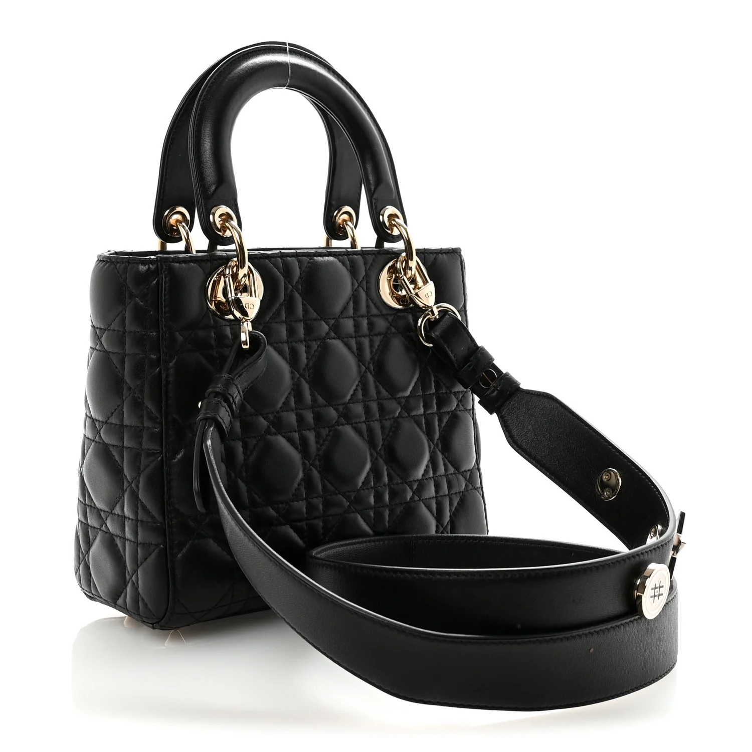 Lambskin Cannage Small My ABCDior Lady Dior Black - Image 3