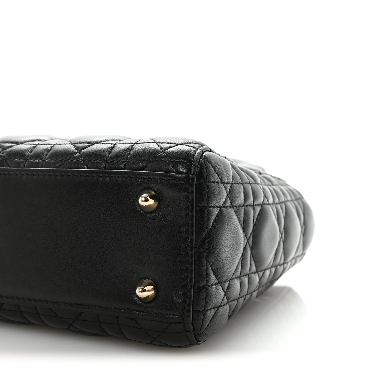 Lambskin Cannage Small My ABCDior Lady Dior Black - Image 9
