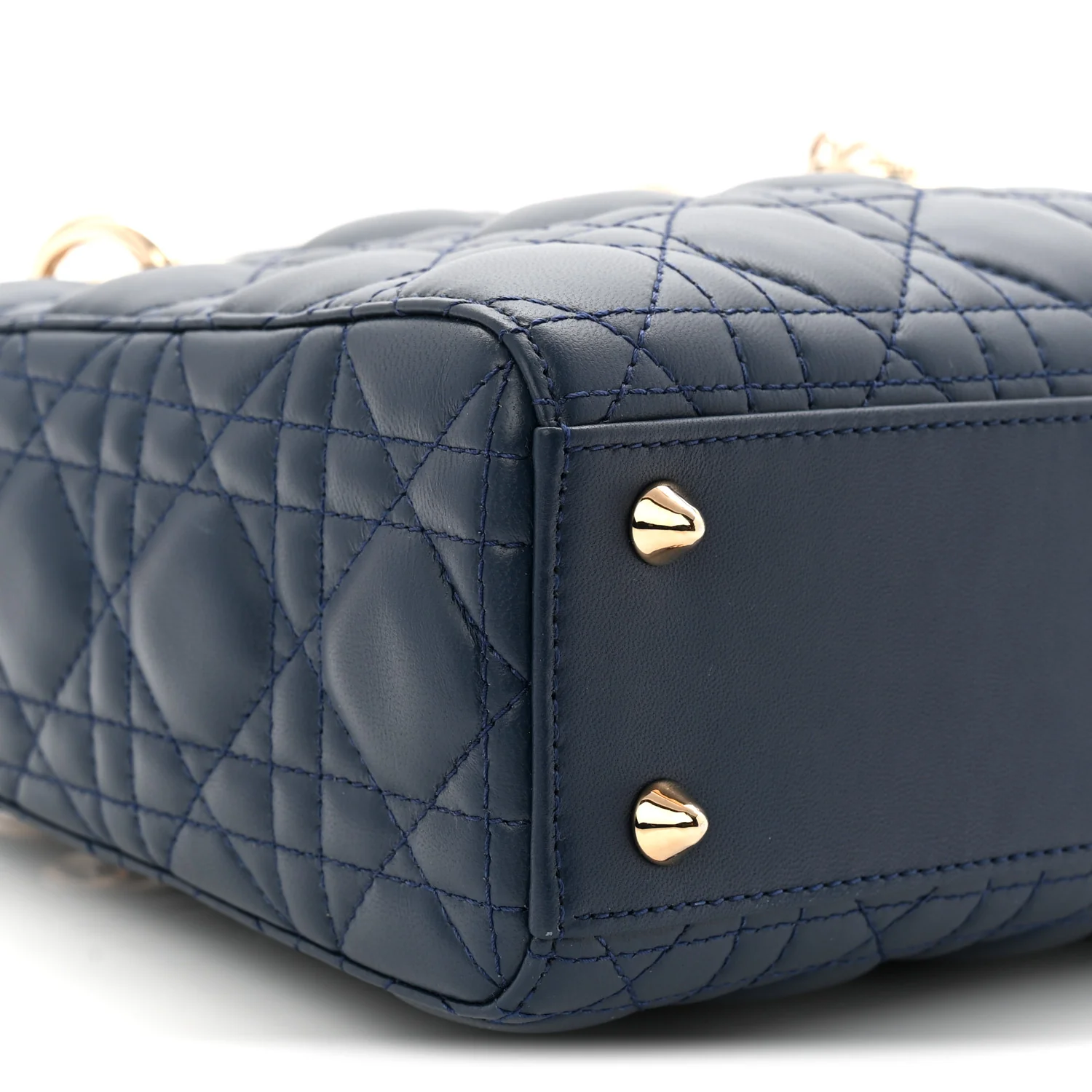 Lambskin Cannage Small My ABCDior Lady Dior Blue - Image 16