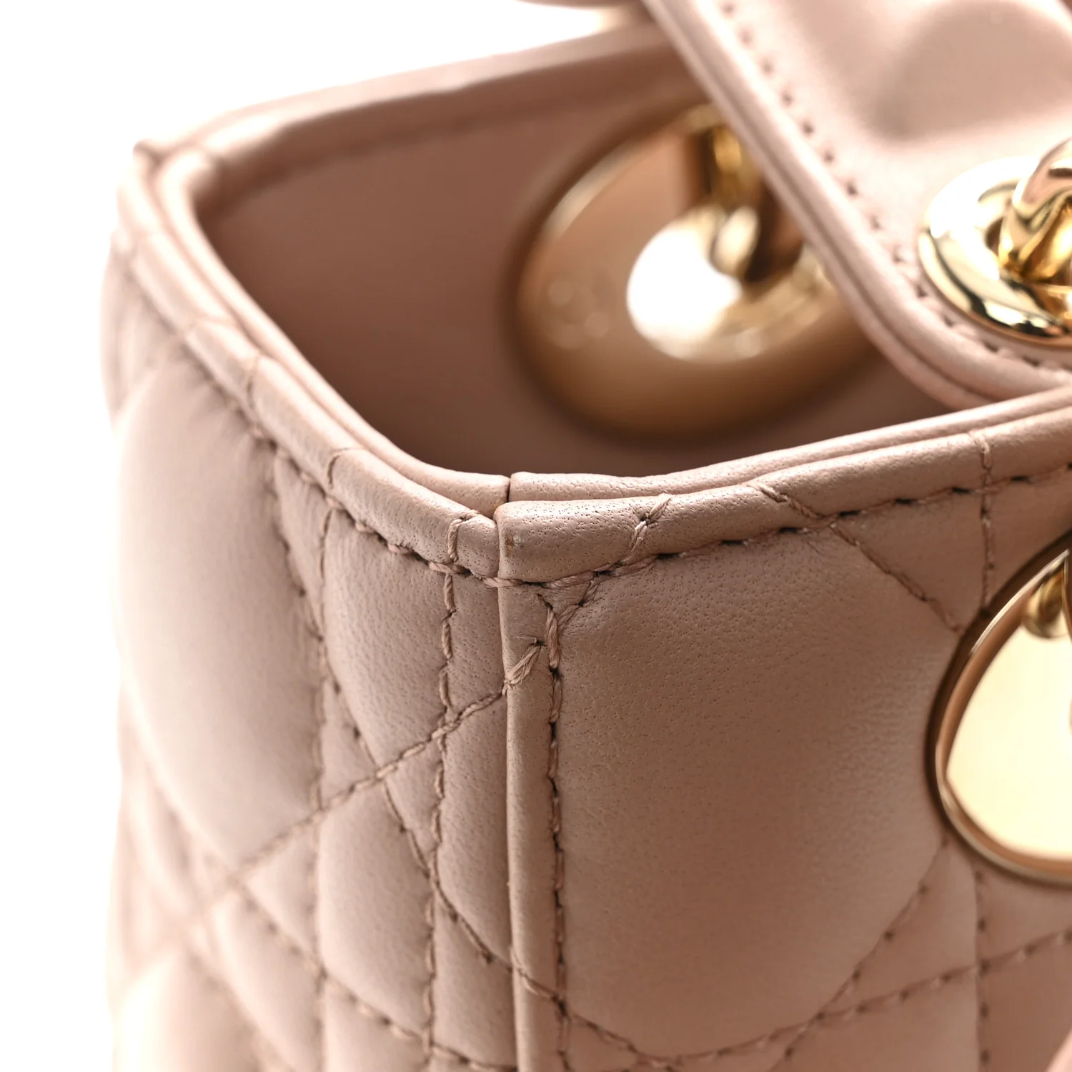 Lambskin Cannage Small My ABCDior Lady Dior Blush - Image 12