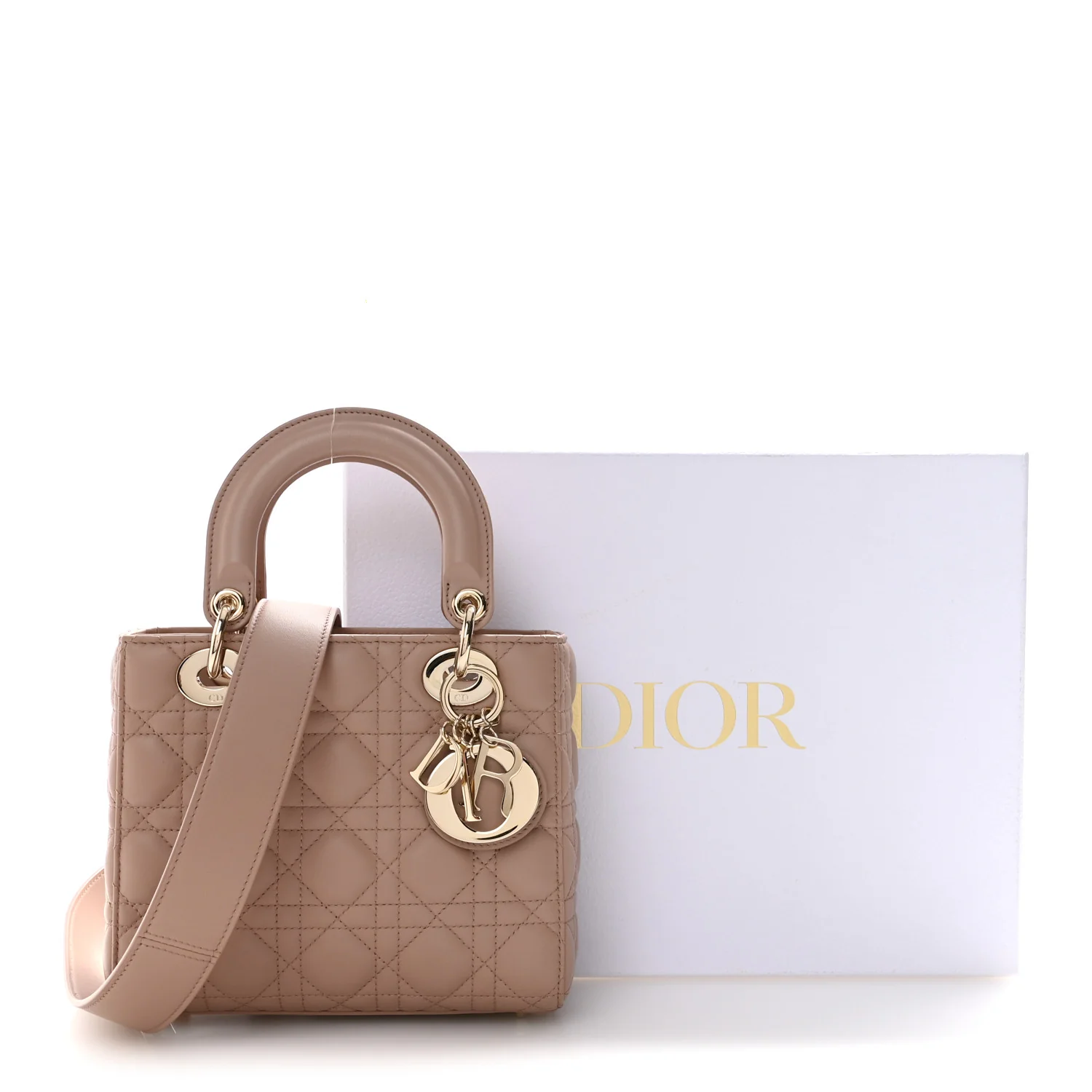 Lambskin Cannage Small My ABCDior Lady Dior Blush - Image 13