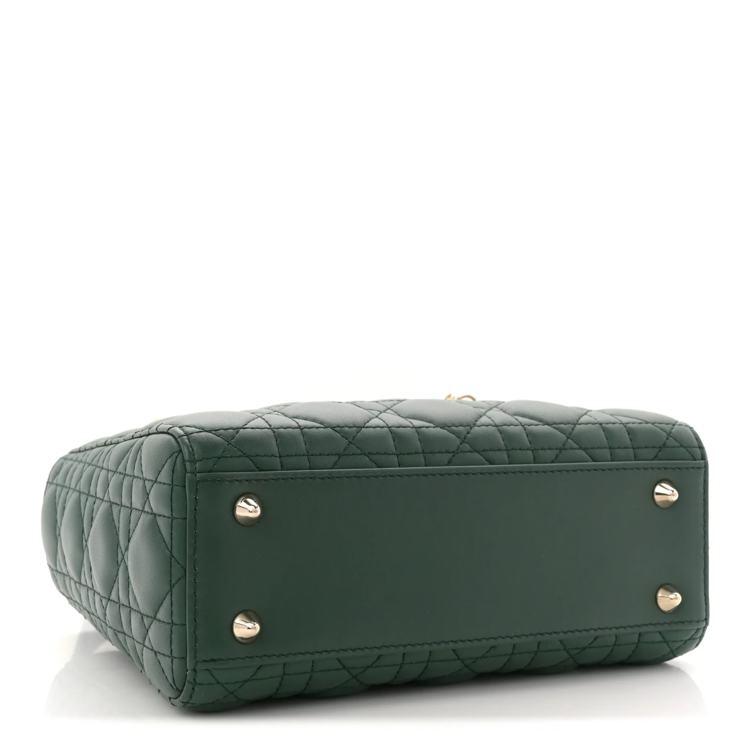 Lambskin Cannage Small My ABCDior Lady Dior Dark Green - Image 4